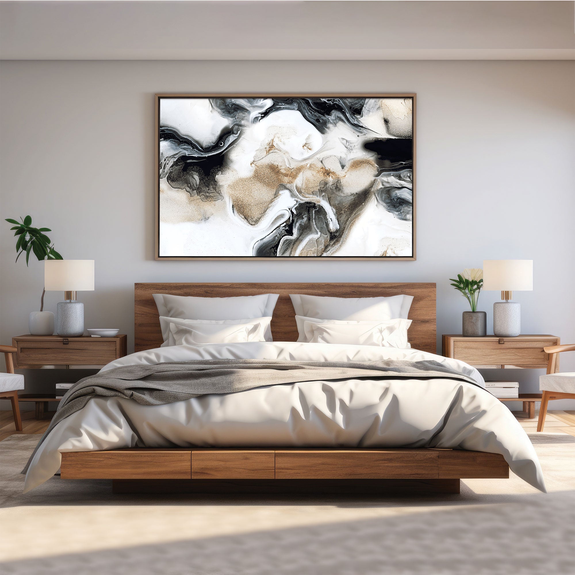 Marble art Canvas painting with frame Big Size Wall Art for living room,Bedroom,Drawing room,Hotels