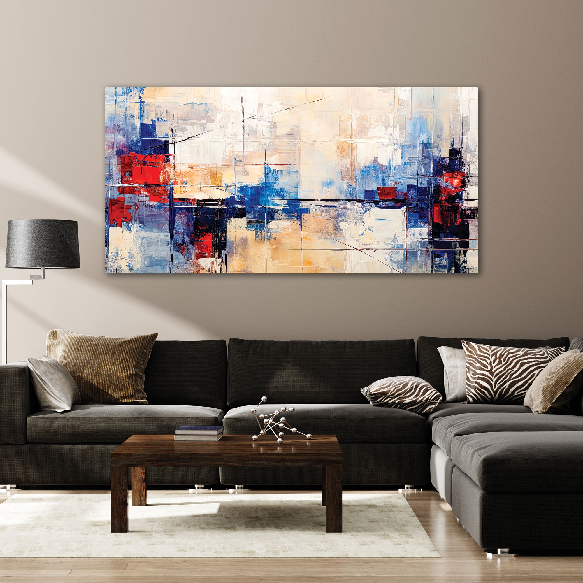 Abstract Canvas painting with frame Big Size Wall Art for living room,Bedroom,Drawing room,Hotels