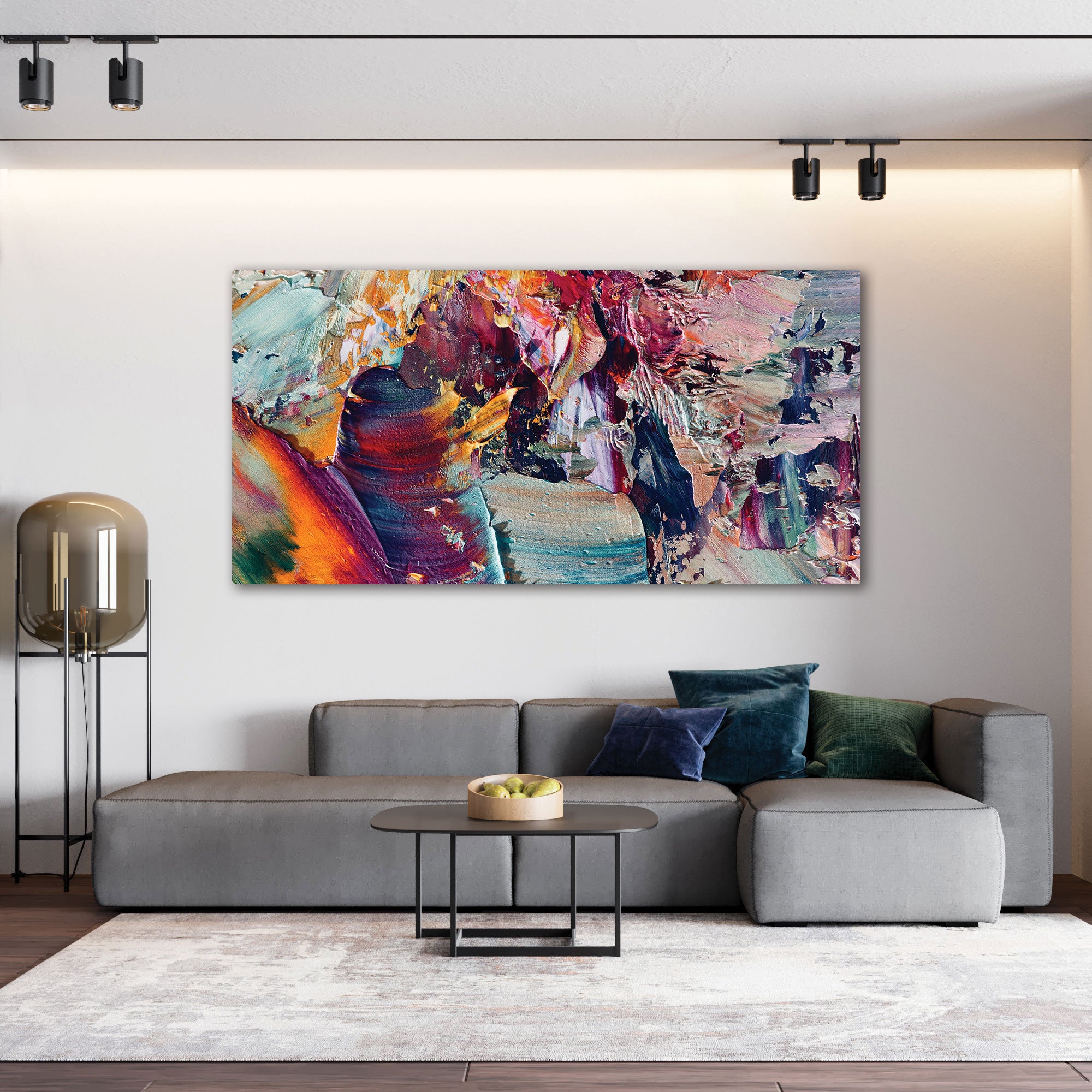 Abstract Canvas painting with frame Big Size Wall Art for living room,Bedroom,Drawing room,Hotels
