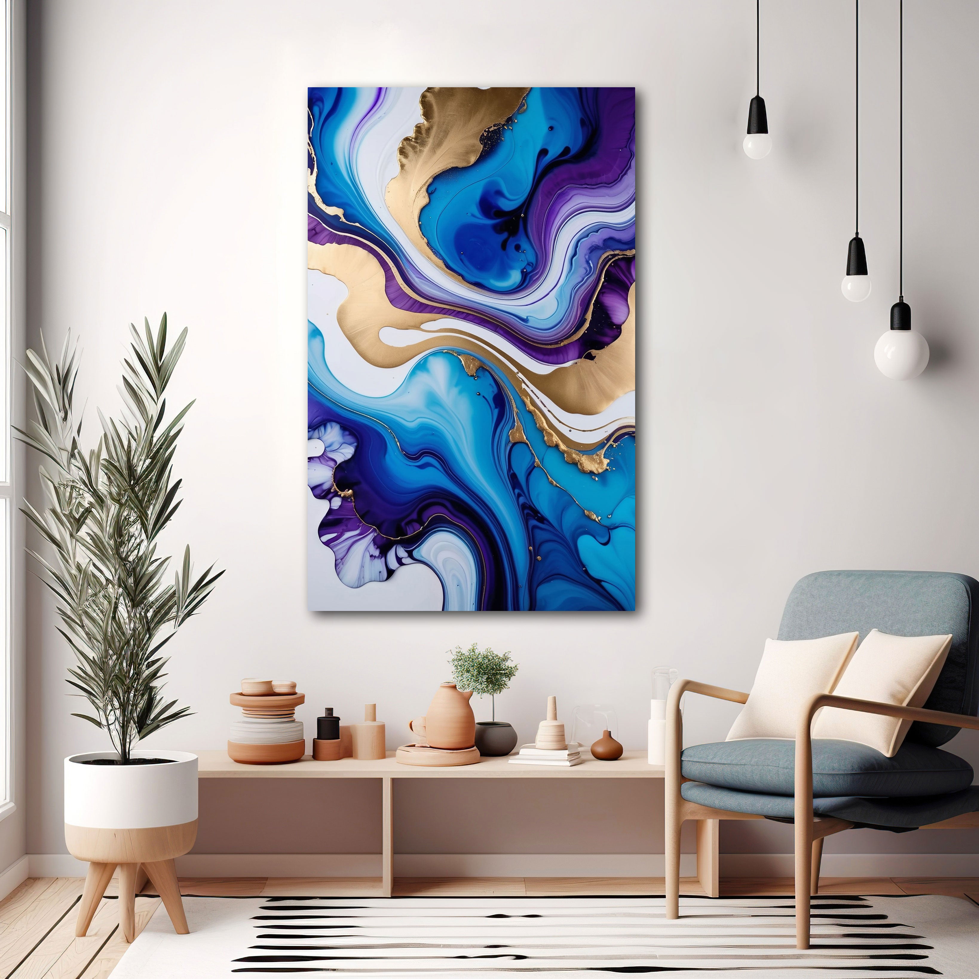 MarbleAbstract Canvas painting with frame Big Size Wall Art for living room,Bedroom,Drawing room,Hotels