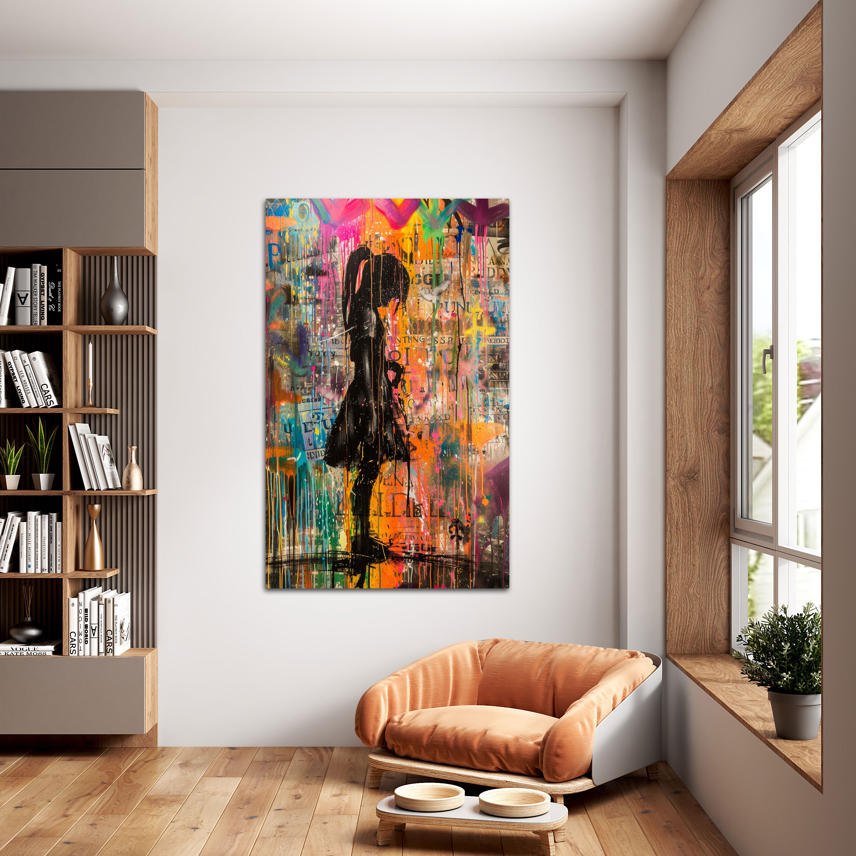 DancersAbstract Canvas painting with frame Big Size Wall Art for living room,Bedroom,Drawing room,Hotels