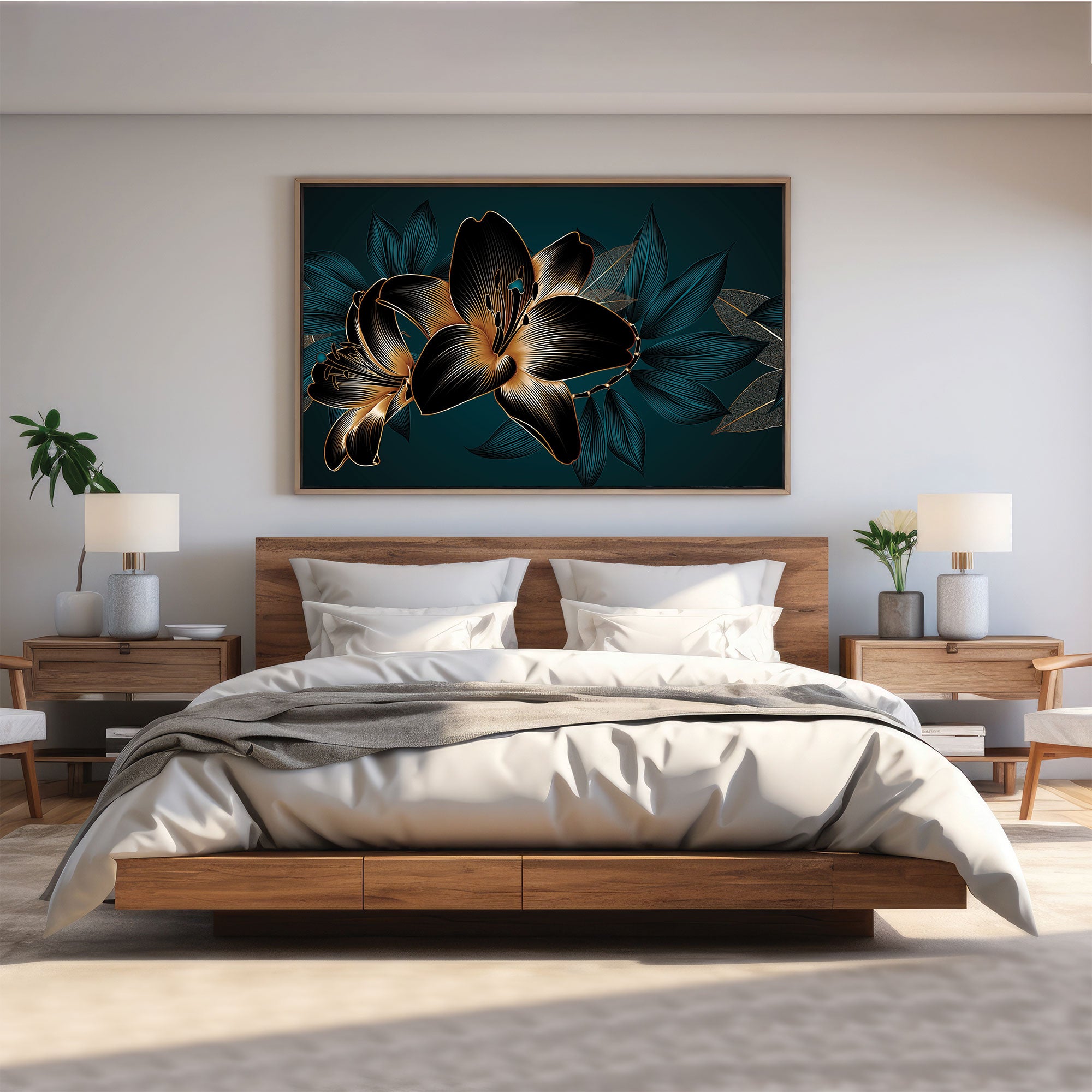 Canvas painting with frame Big Size Wall Art for living room,Bedroom,Drawing room,Hotels