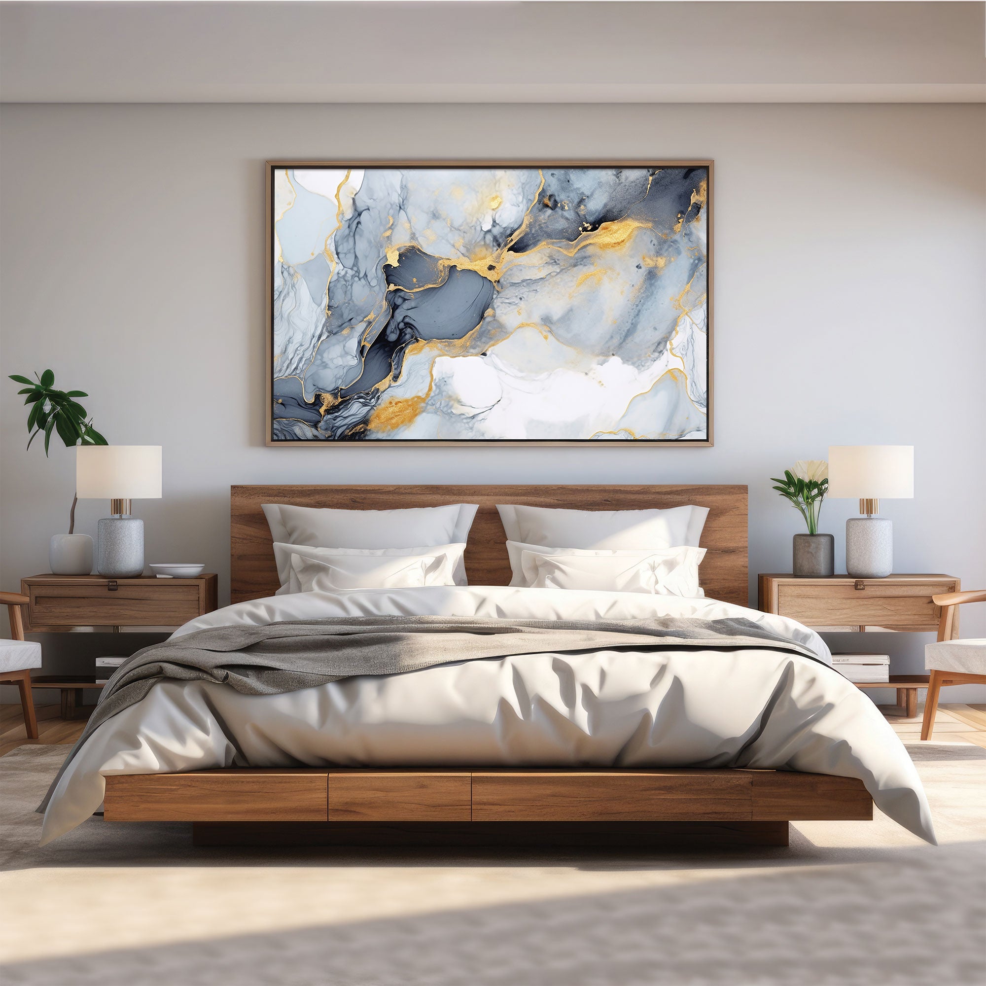 Marble art Canvas painting with frame Big Size Wall Art for living room,Bedroom,Drawing room,Hotels
