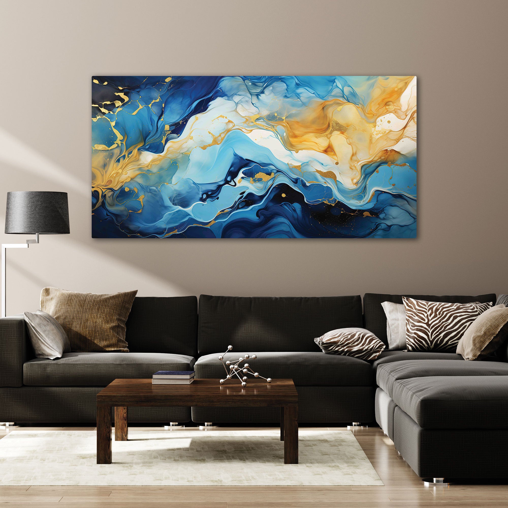 MarbleAbstract Canvas painting with frame Big Size Wall Art for living room,Bedroom,Drawing room,Hotels