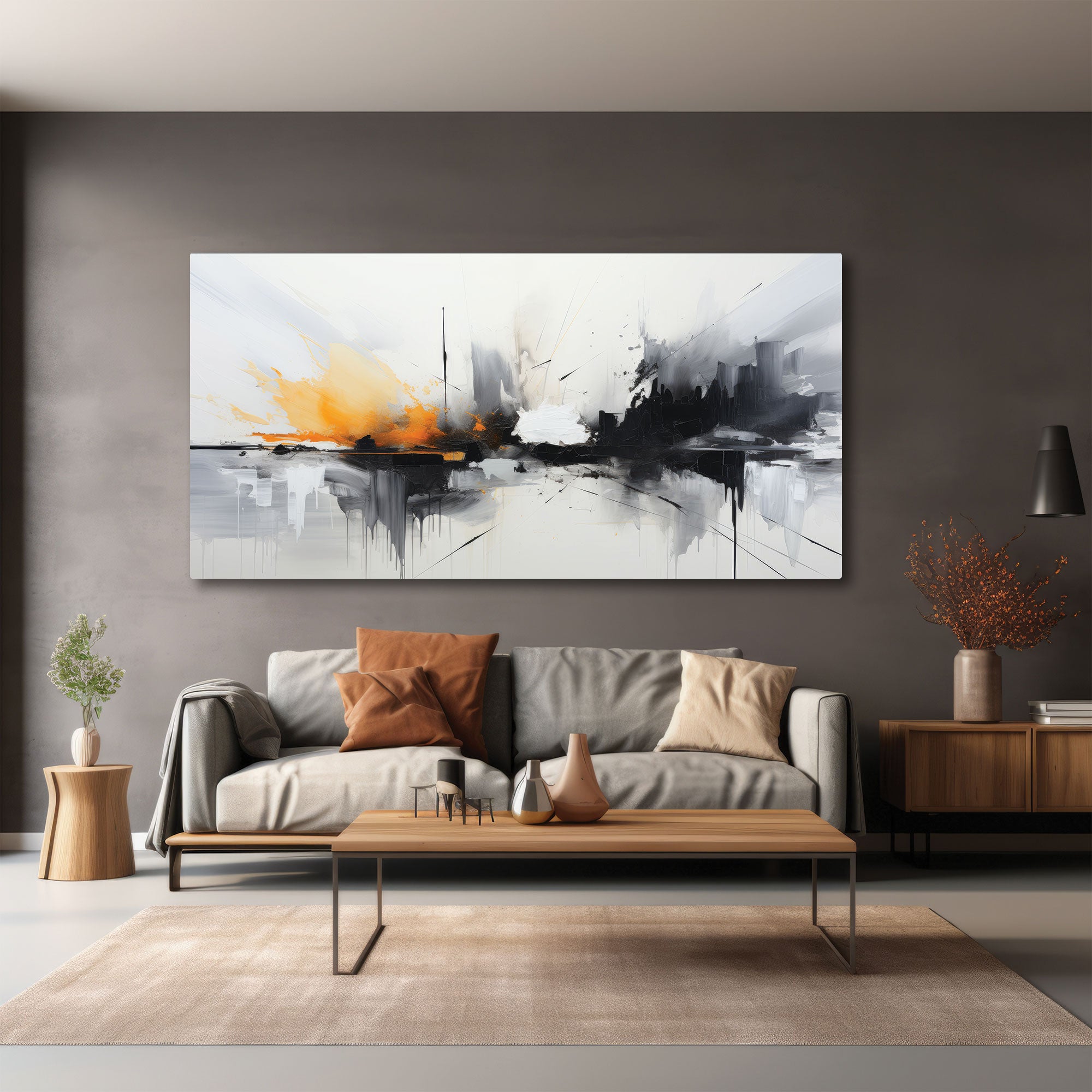 Abstract colour Canvas painting with frame Big Size Wall Art for living room,Bedroom,Drawing room,Hotels