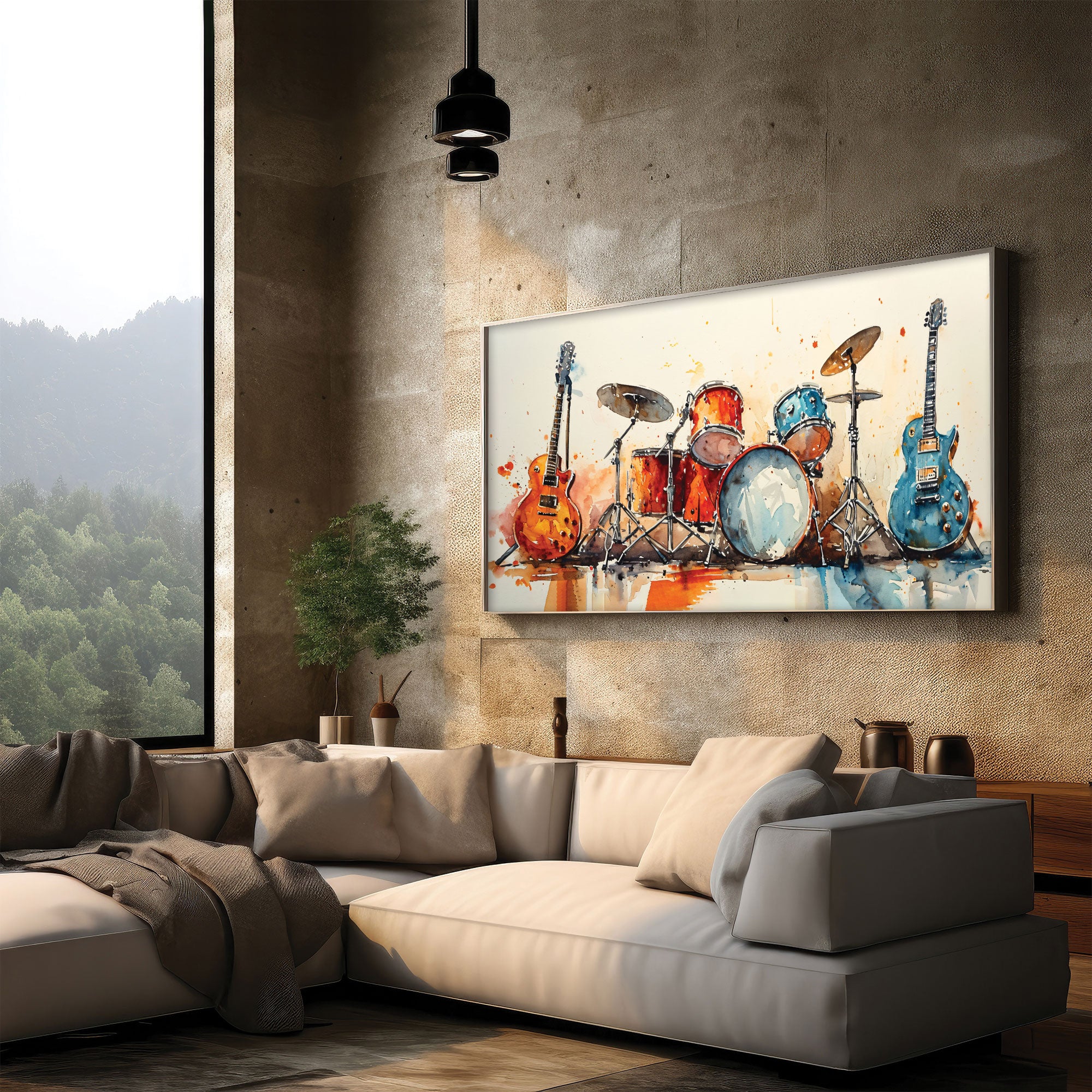 MarbleAbstract art Canvas painting with frame Big Size Wall Art for living room,Bedroom,Drawing room,Hotels
