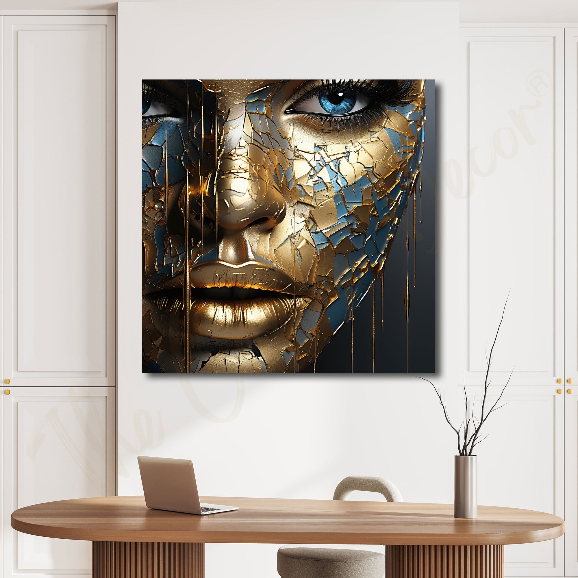 Womanface painting with frame Big Size Wall Art for living room,Bedroom,Drawing room,Hotels
