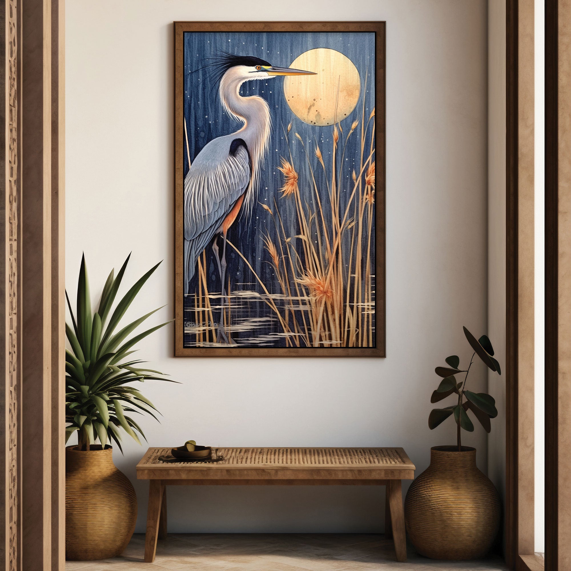 BirdAbstract Canvas painting with frame Big Size Wall Art for living room,Bedroom,Drawing room,Hotels