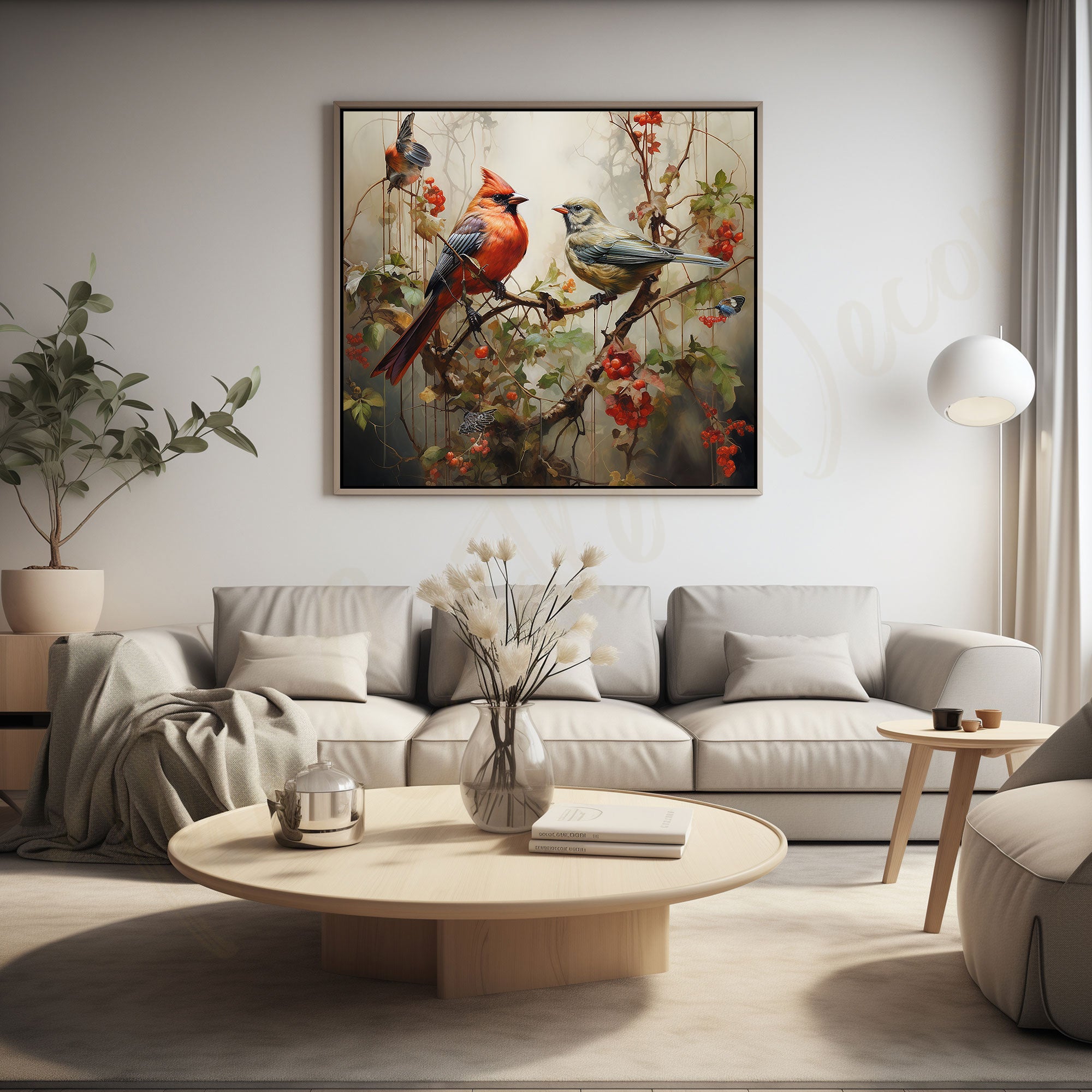 Multicolor Bird painting with frame Big Size Wall Art for living room,Bedroom,Drawing room,Hotels