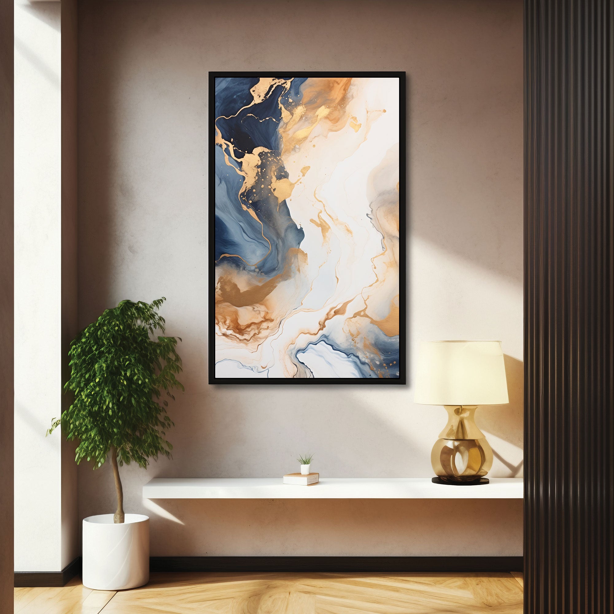MarbleAbstract Canvas painting with frame Big Size Wall Art for living room,Bedroom,Drawing room,Hotels
