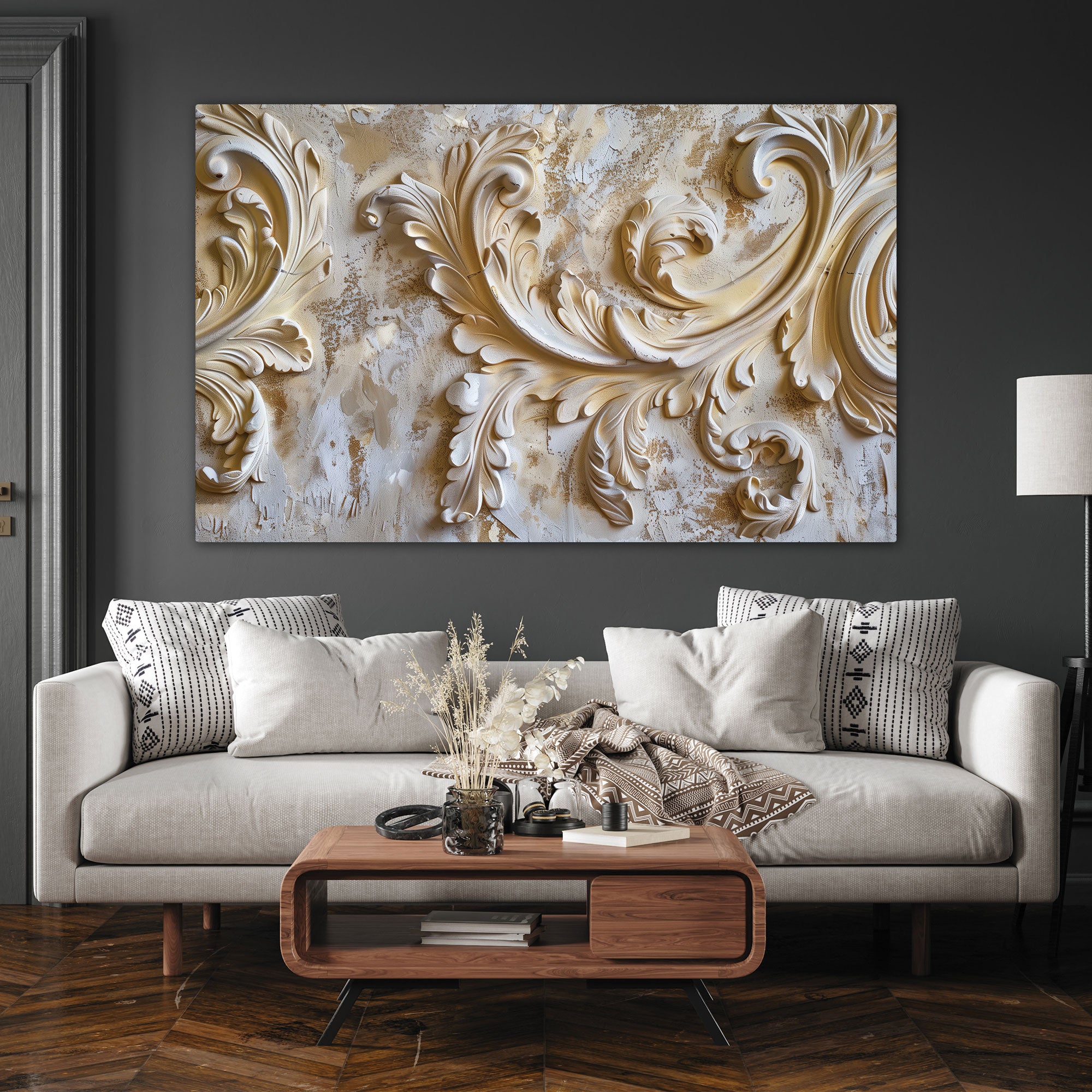 Modern wall putty Canvas painting Big Size Wall Art for living room,Bedroom,Drawing room,Hotels