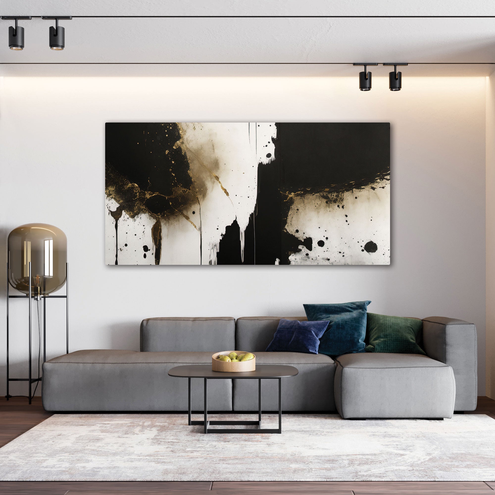 MarbleAbstract Canvas painting Big Size Wall Art for living room,Bedroom,Drawing room,Hotels