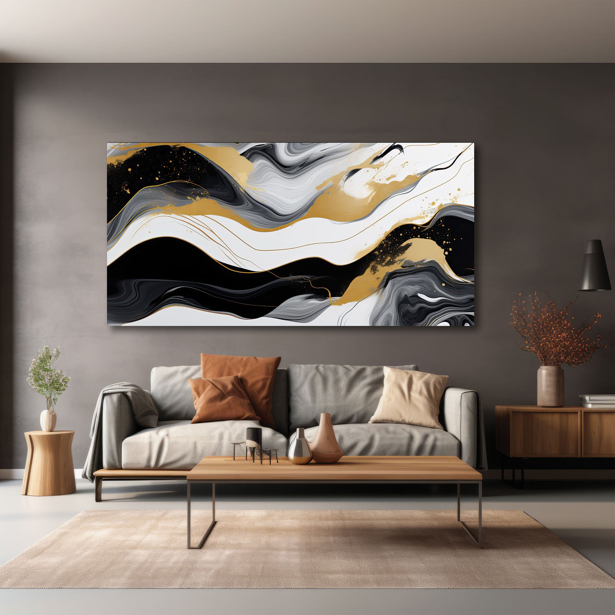 MarbleAbstract Canvas painting with frame Big Size Wall Art for living room,Bedroom,Drawing room,Hotels
