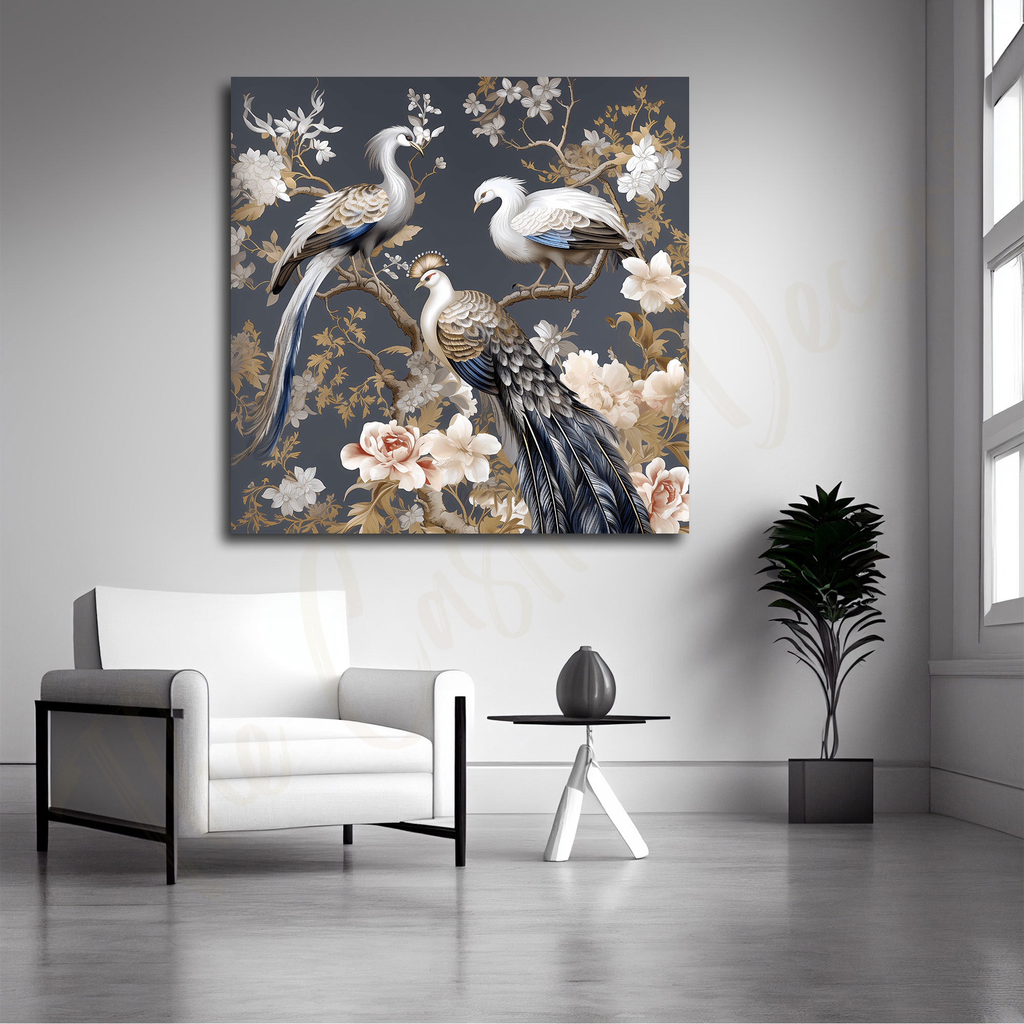 Bird art with frame Big Size Wall Art for living room,Bedroom,Drawing room,Hotels