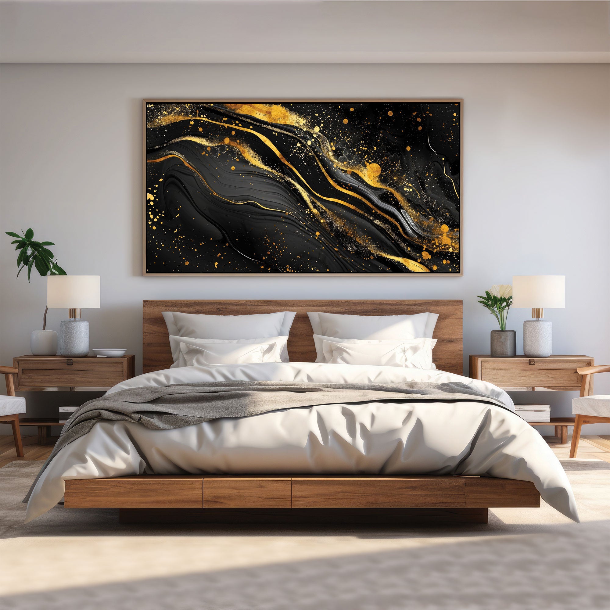 MarbleAbstract Canvas painting with frame Big Size Wall Art for living room,Bedroom,Drawing room,Hotels