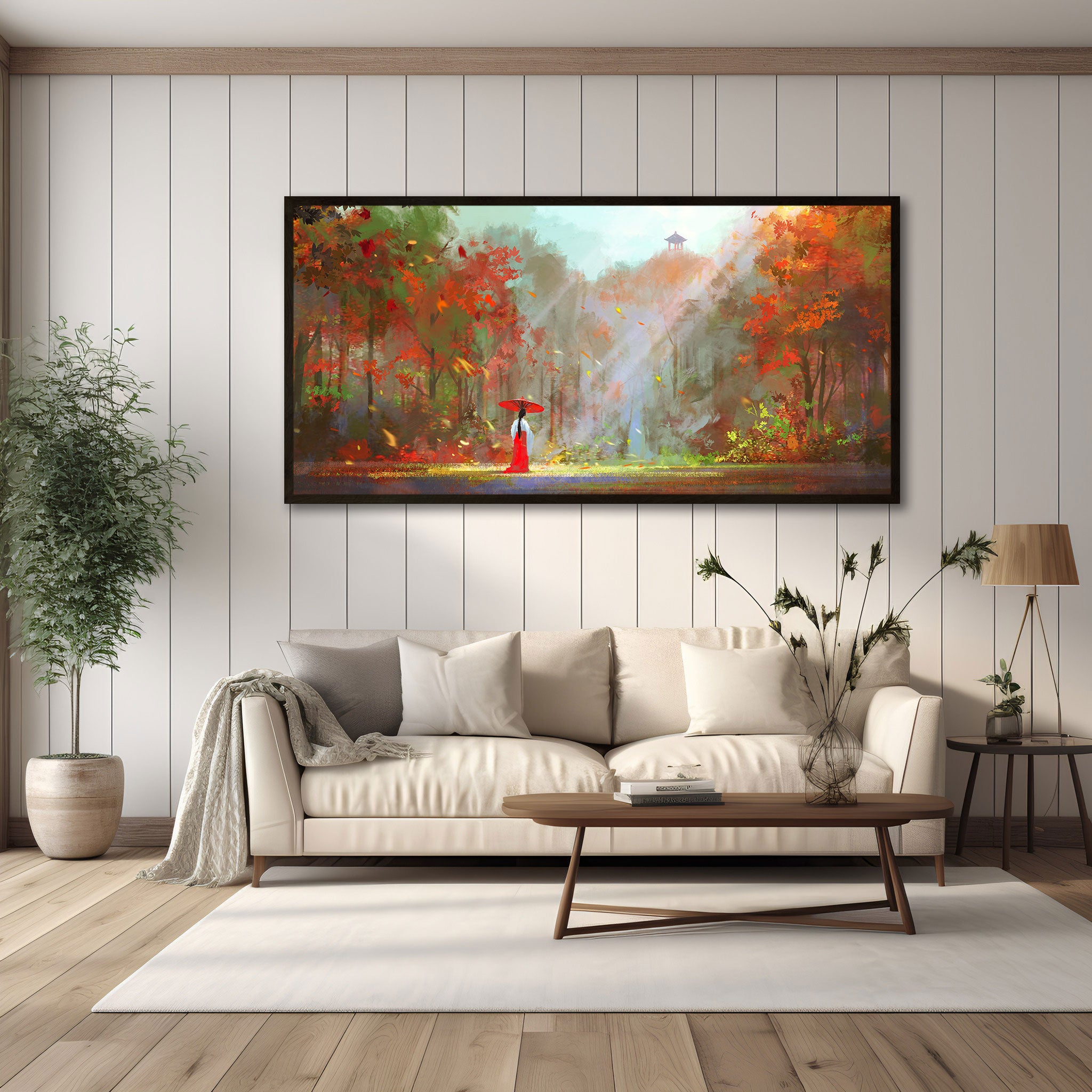 Woman sunshine Canvas painting with frame Big Size Wall Art for living room,Bedroom,Drawing room,Hotels