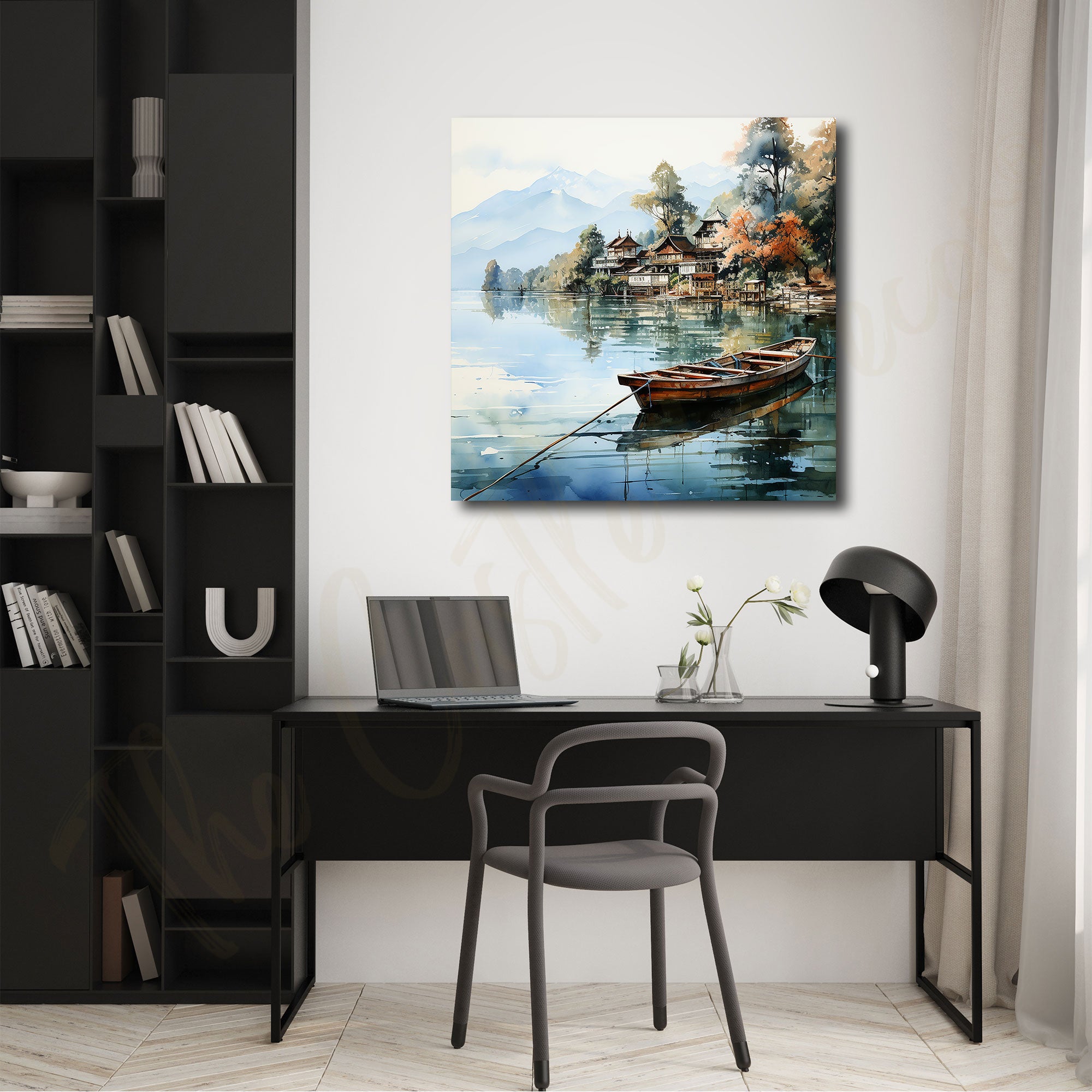 Nature colour painting with frame Big Size Wall Art for living room,Bedroom,Drawing room,Hotels