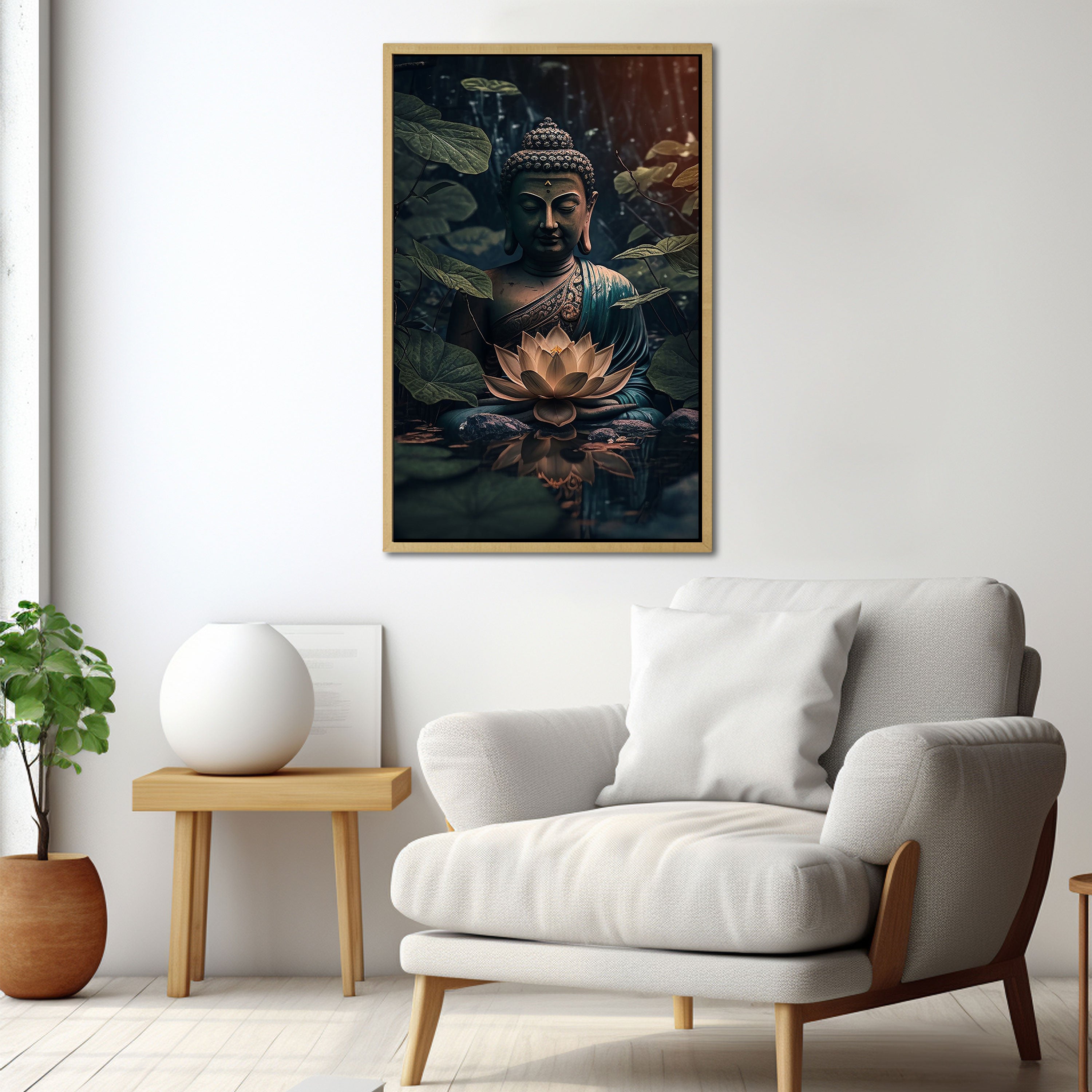 Buddhism Canvas painting Big Size Wall Art for living room,Bedroom,Drawing room,Hotels