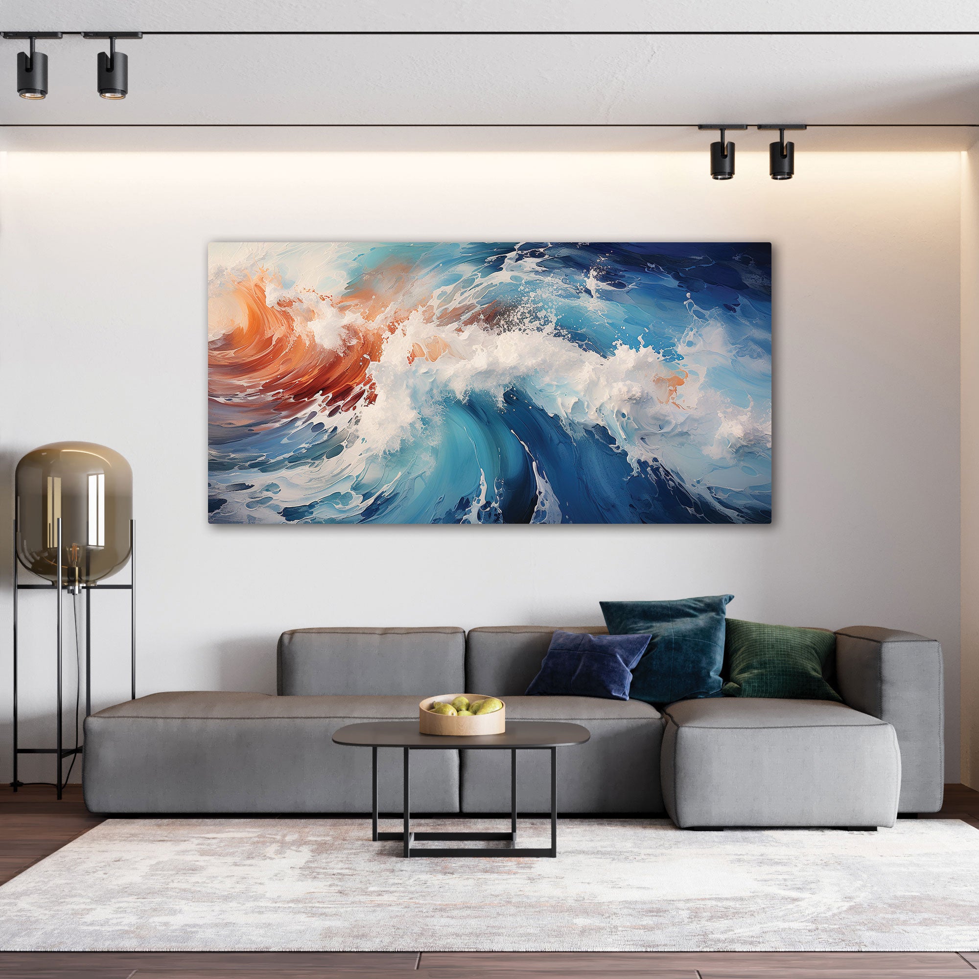 ModernAbstract Canvas painting with frame Big Size Wall Art for living room,Bedroom,Drawing room,Hotels