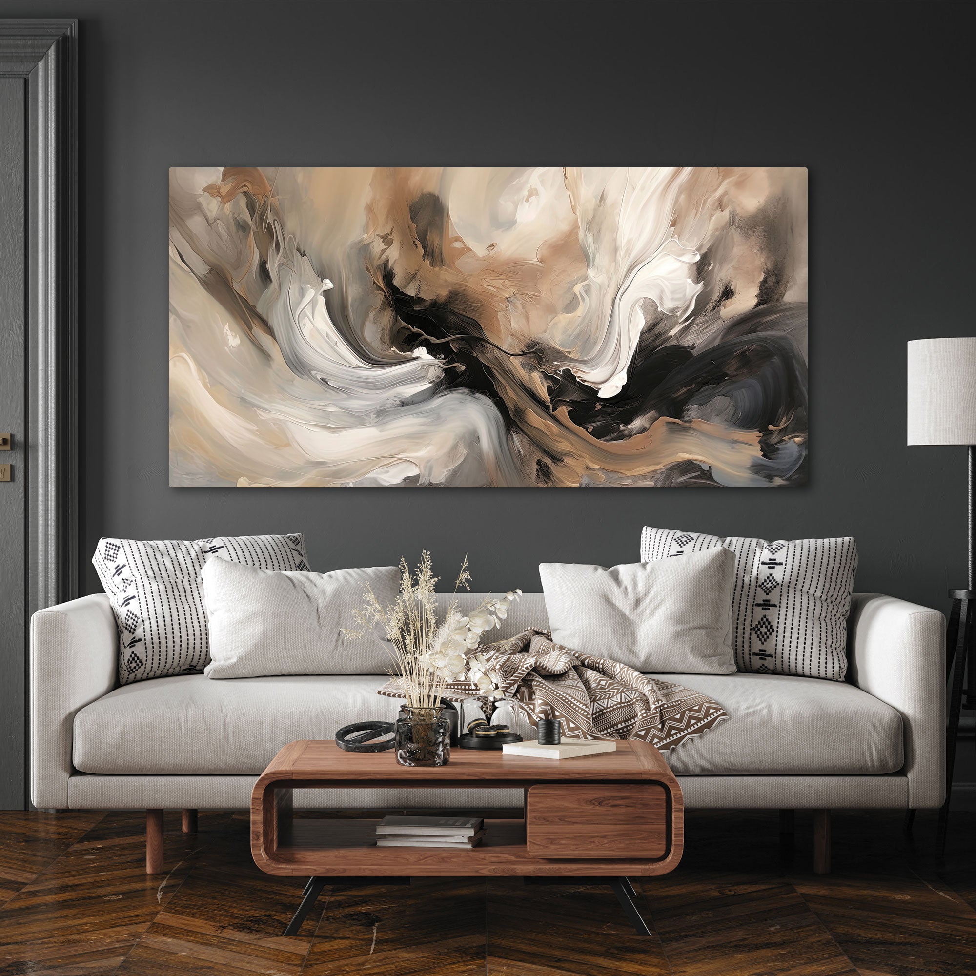 Abstract Canvas painting with frame Big Size Wall Art for living room,Bedroom,Drawing room,Hotels