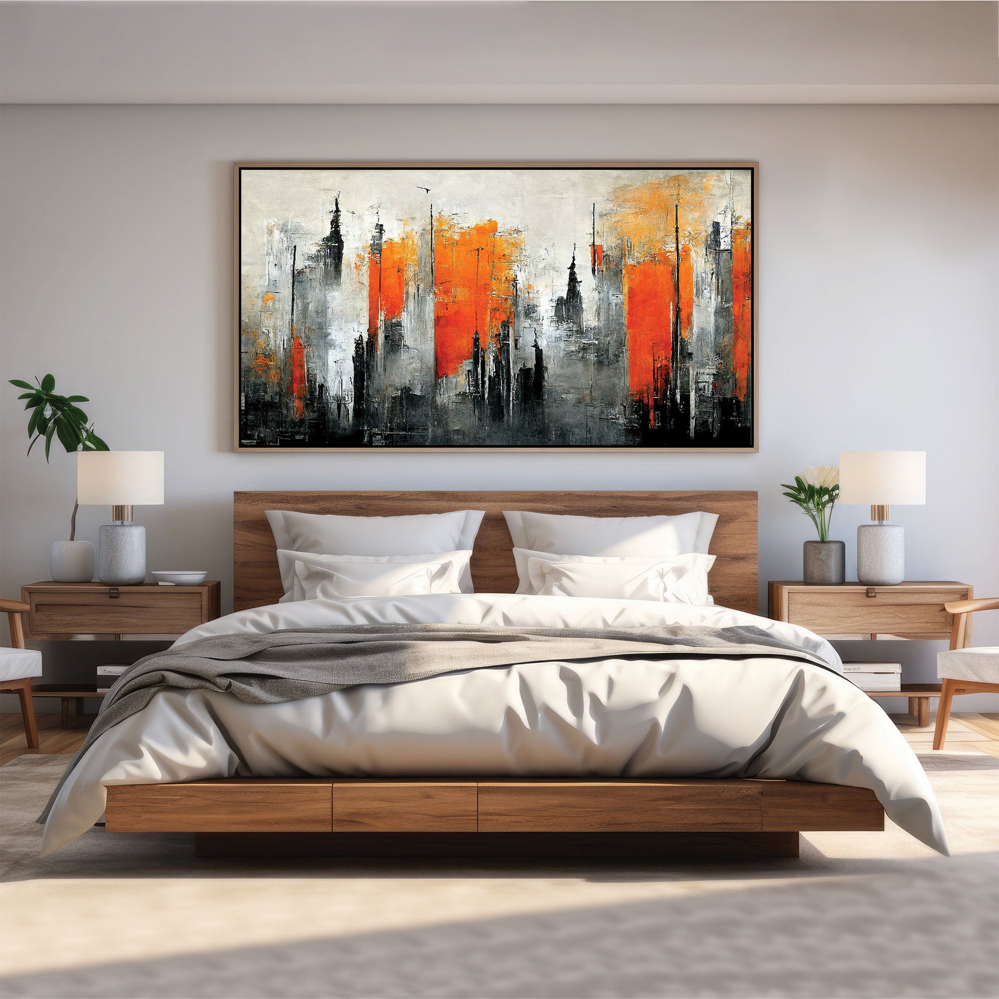 Abstract Canvas painting with frame Big Size Wall Art for living room,Bedroom,Drawing roomHotels