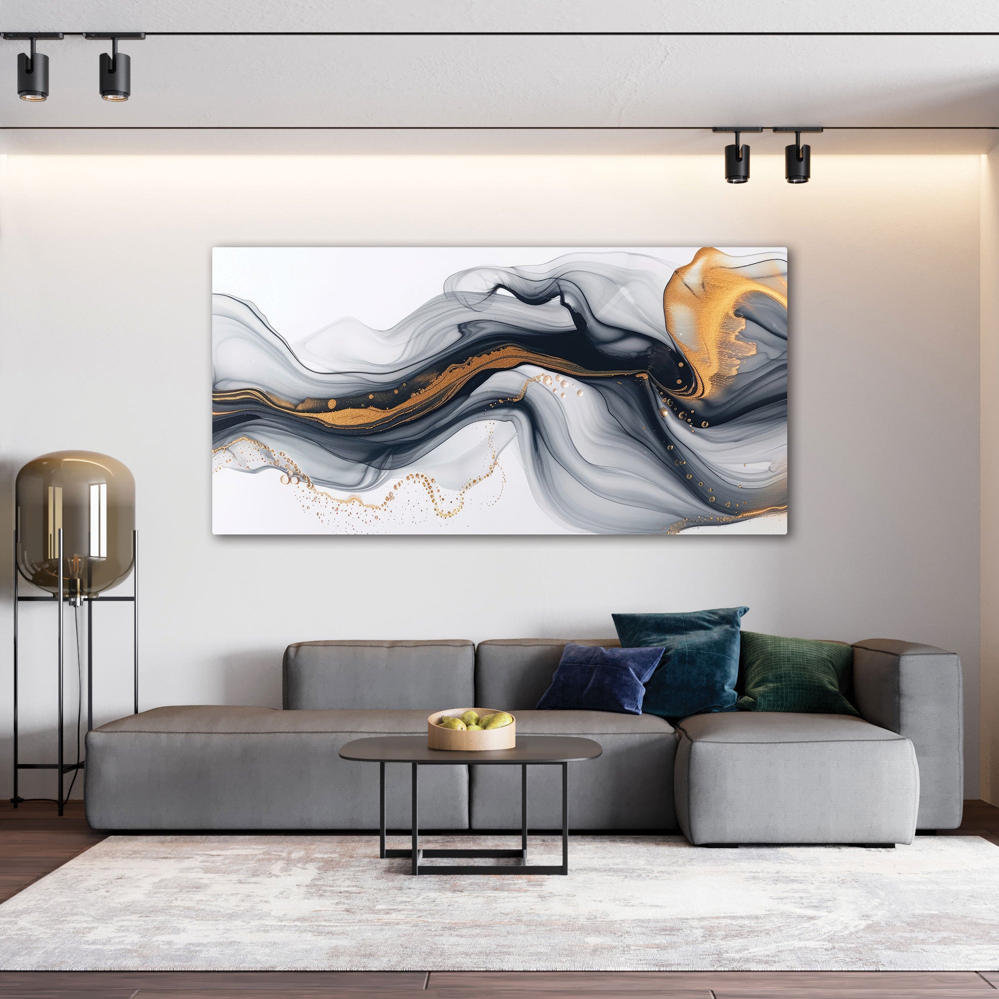 MarbleAbstract Canvas painting with frame Big Size Wall Art for living room,Bedroom,Drawing room,Hotels