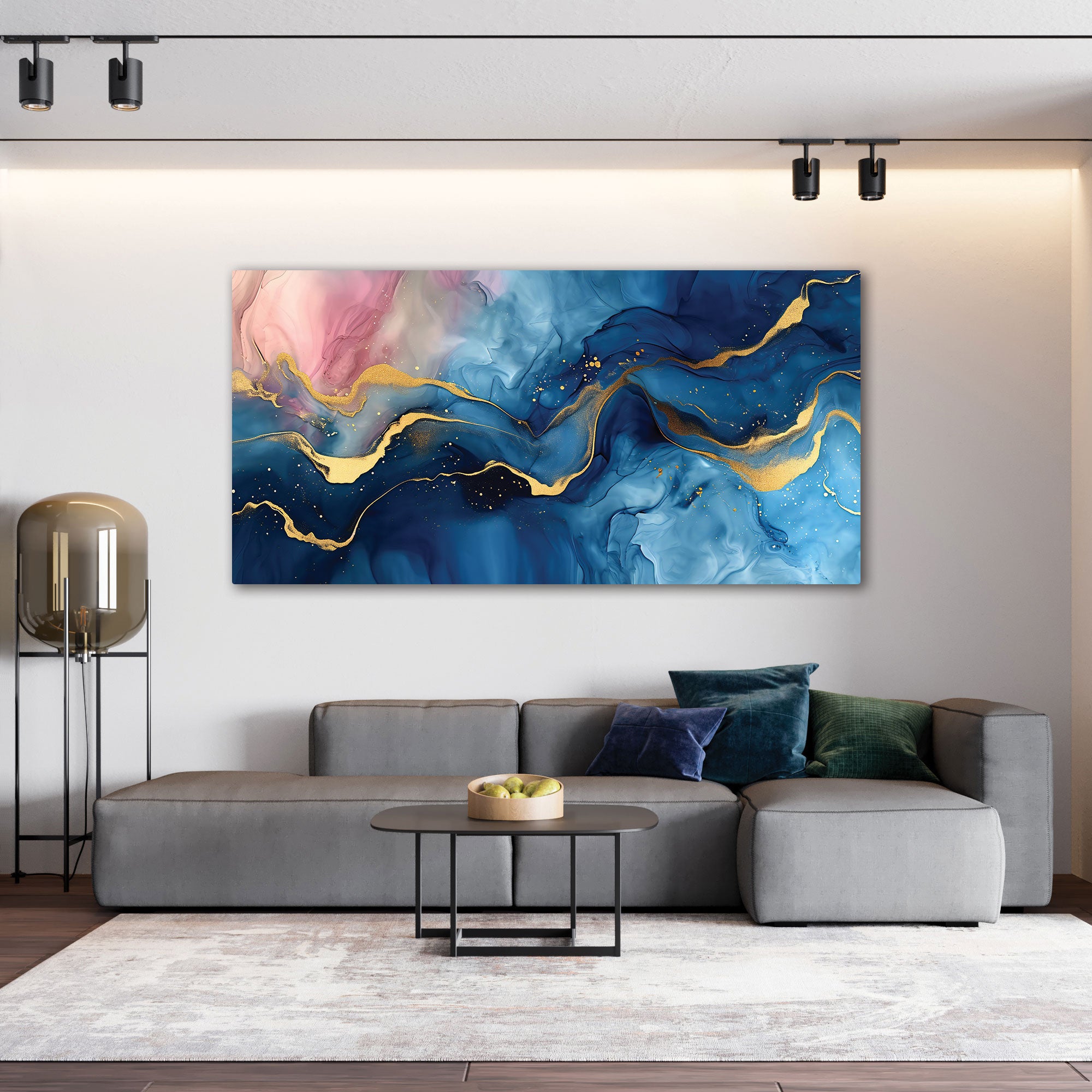 MarbleAbstract Canvas painting with frame Big Size Wall Art for living room,Bedroom,Drawing room,Hotels