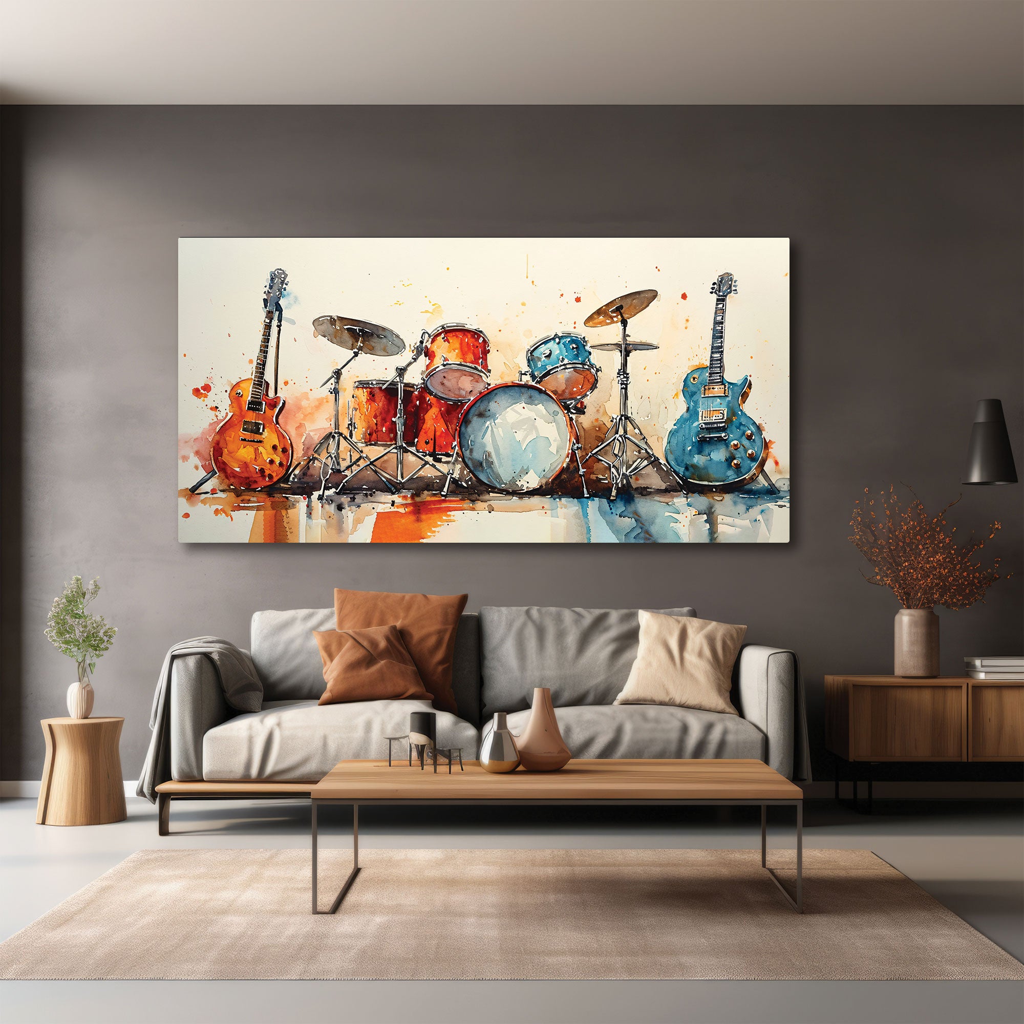 Instruments Canvas painting Big Size Wall Art for living room,Bedroom,Drawing room,Hotels