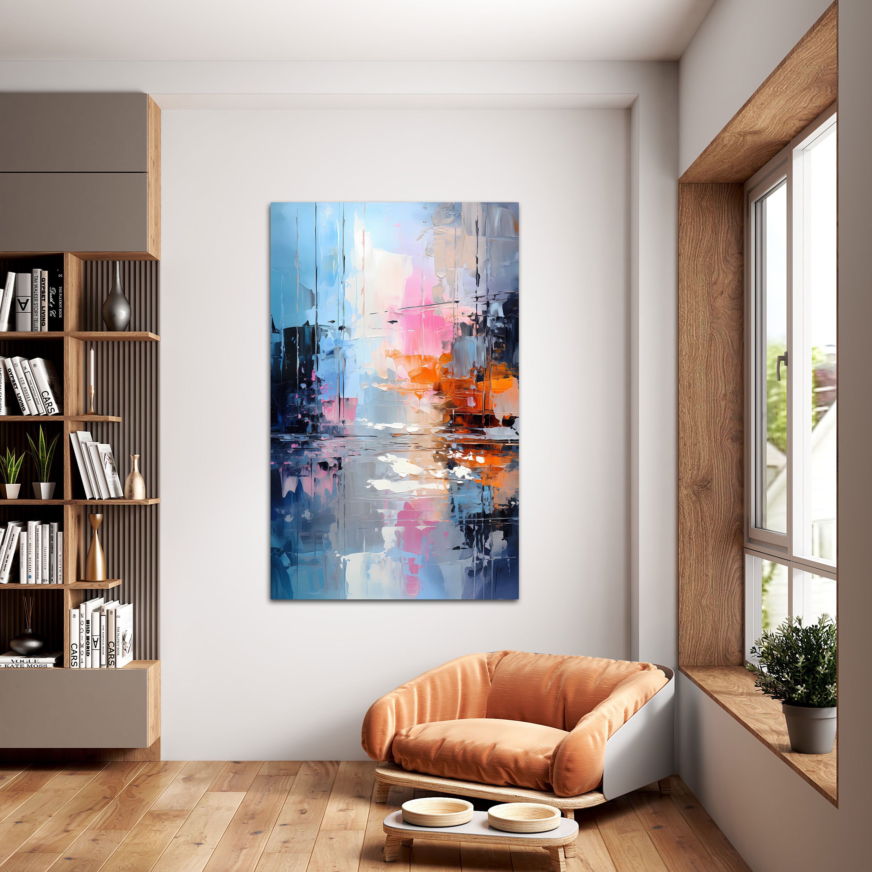 Abstract Canvas painting with frame Big Size Wall Art for living room,Bedroom,Drawing room,Hotels