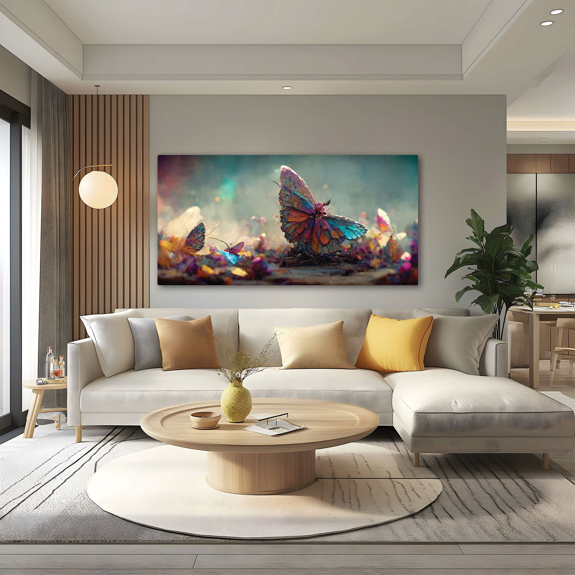 ButterflyAbstract Canvas painting with frame Big Size Wall Art for living room,Bedroom,Drawing room,Hotels
