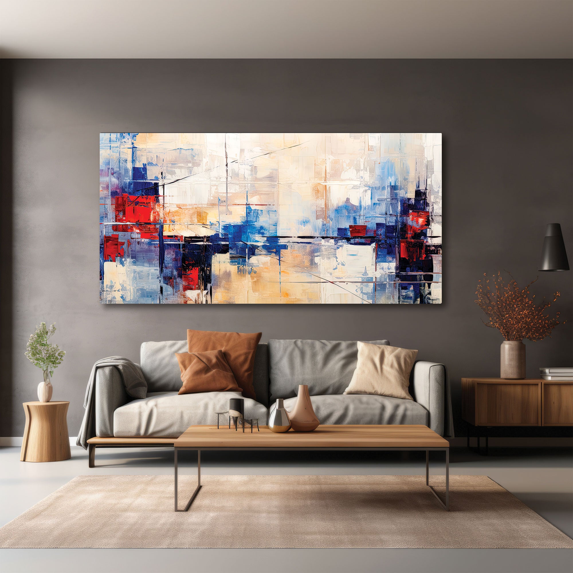 Abstract Canvas painting with frame Big Size Wall Art for living room,Bedroom,Drawing room,Hotels