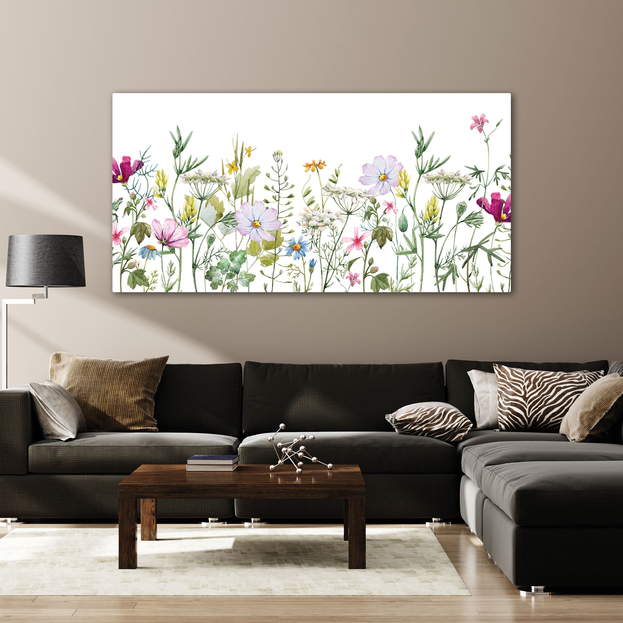 Flowers Canvas painting with frame Big Size Wall Art for living room,Bedroom,Drawing room,Hotels