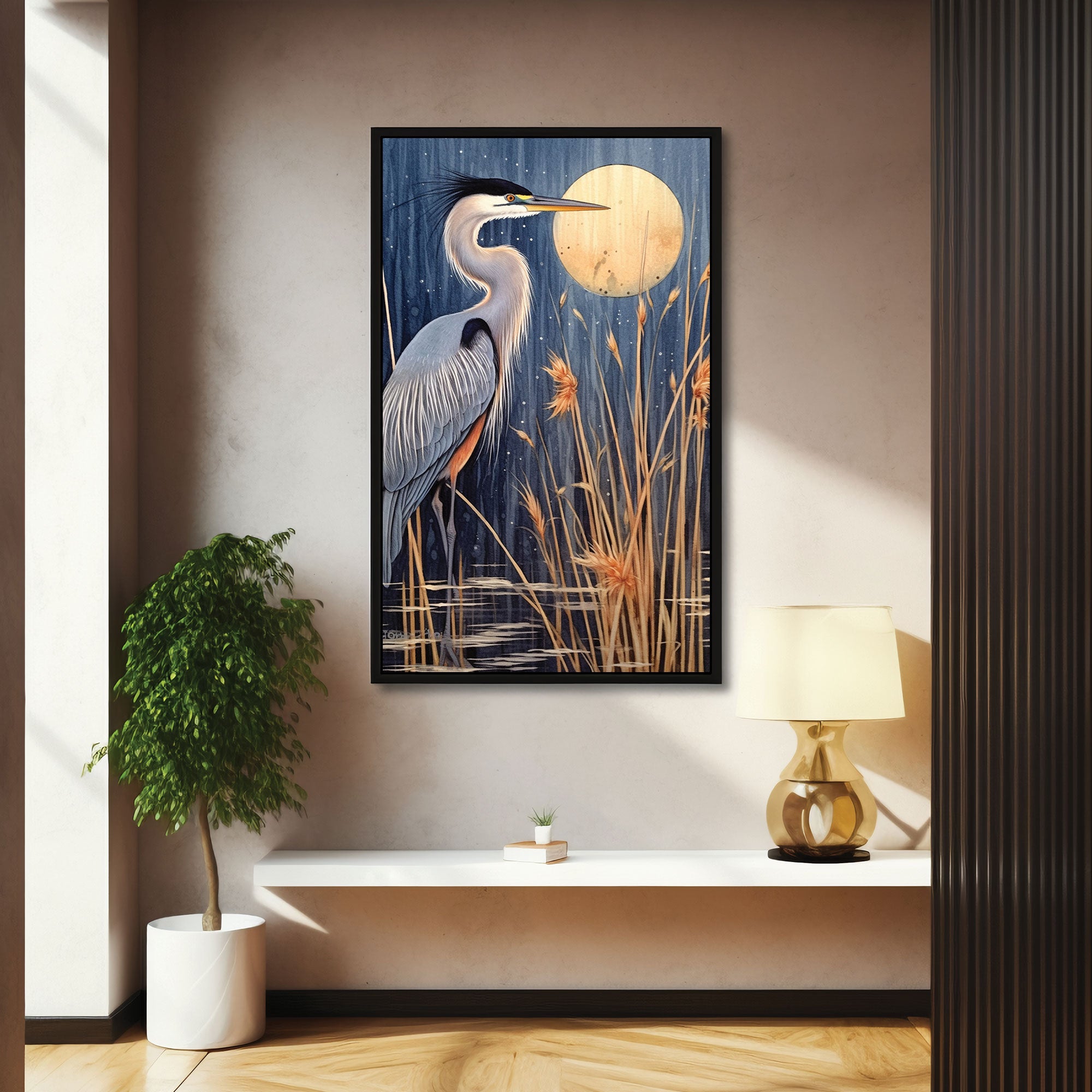 BirdAbstract Canvas painting with frame Big Size Wall Art for living room,Bedroom,Drawing room,Hotels