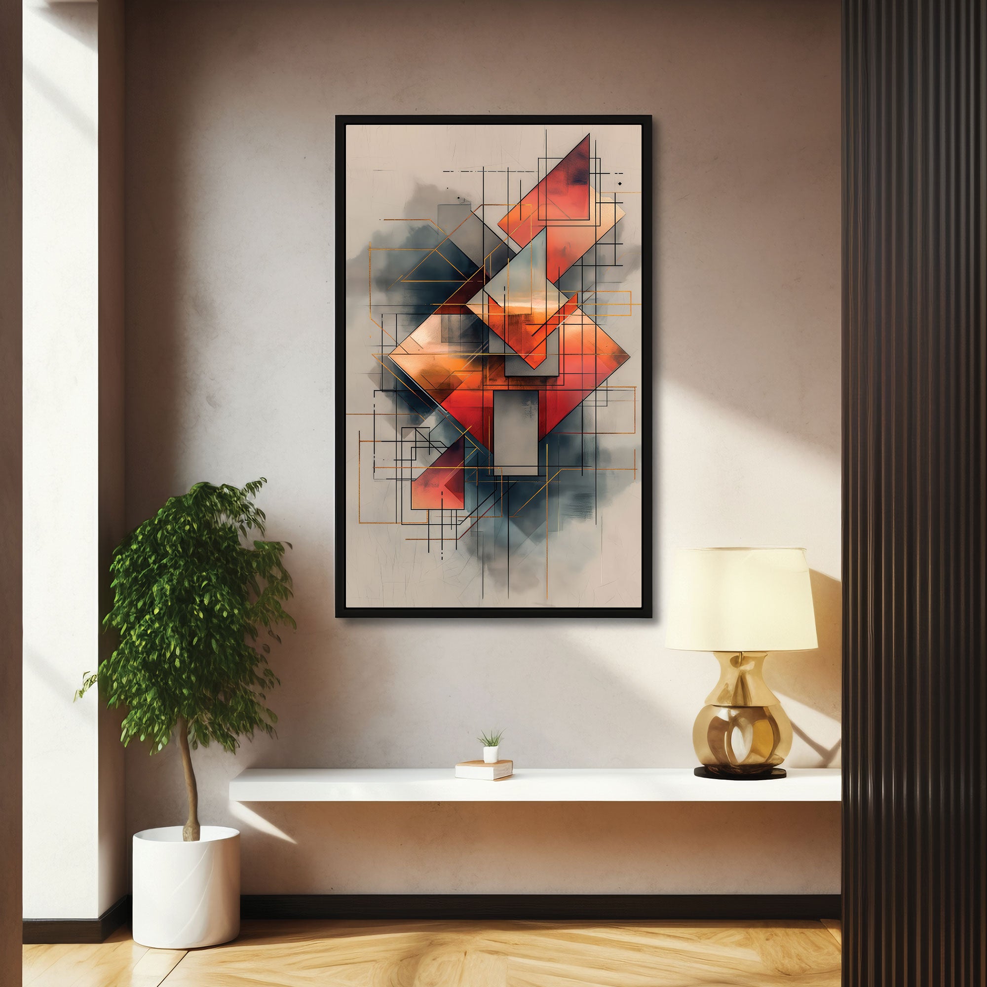 Abstract Canvas painting with frame Big Size Wall Art for living room,Bedroom,Drawing room,Hotels
