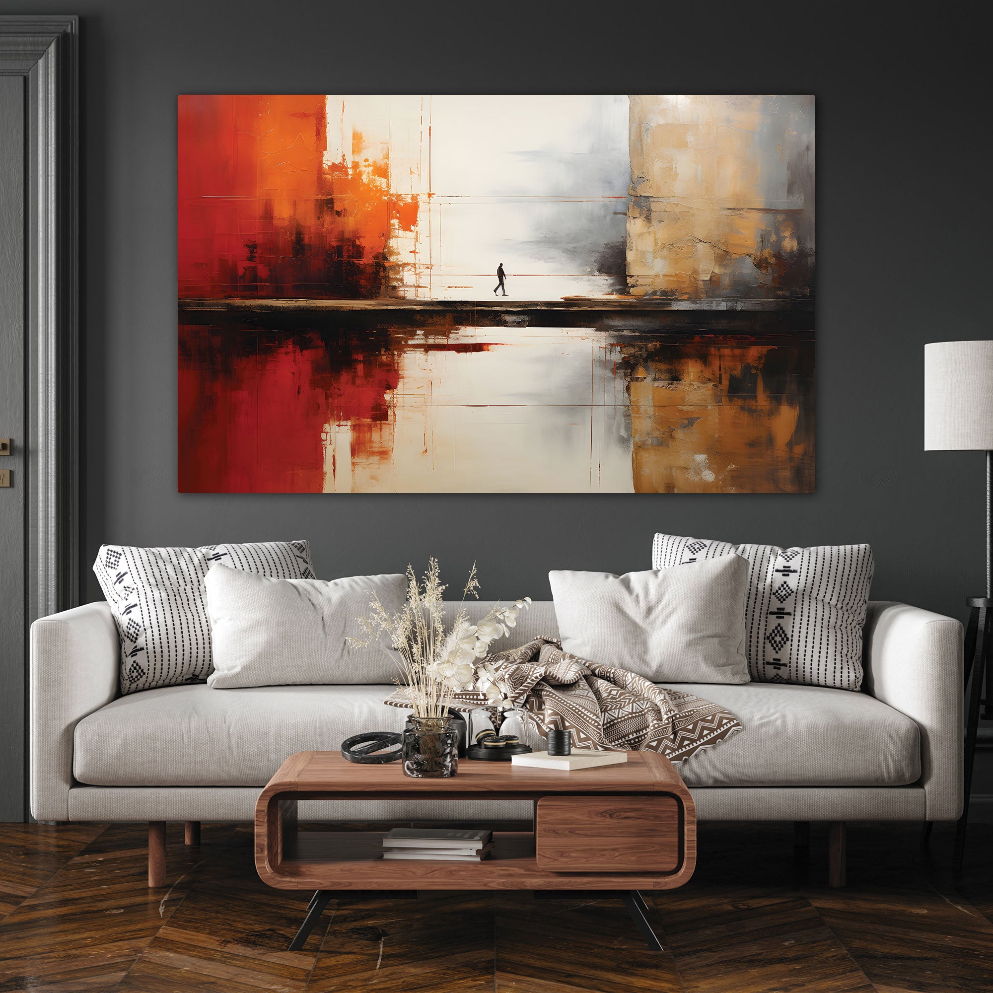 Abstract Canvas painting with frame Big Size Wall Art for living room,Bedroom,Drawing room,Hotels