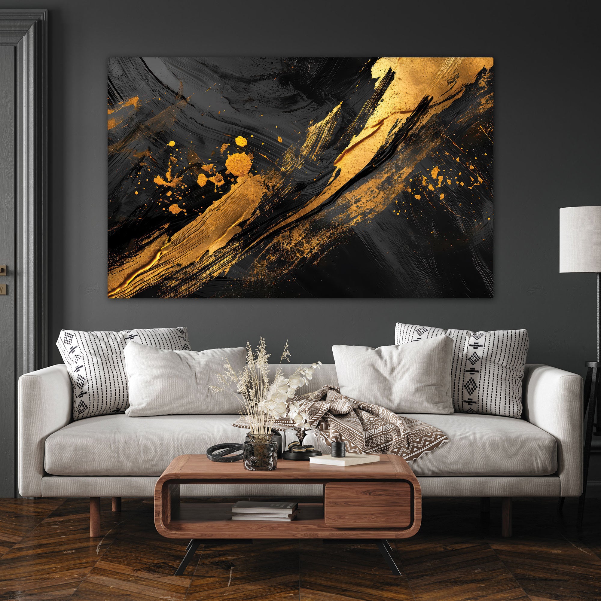 MarbleAbstract Canvas painting with frame Big Size Wall Art for living room,Bedroom,Drawing room,Hotels