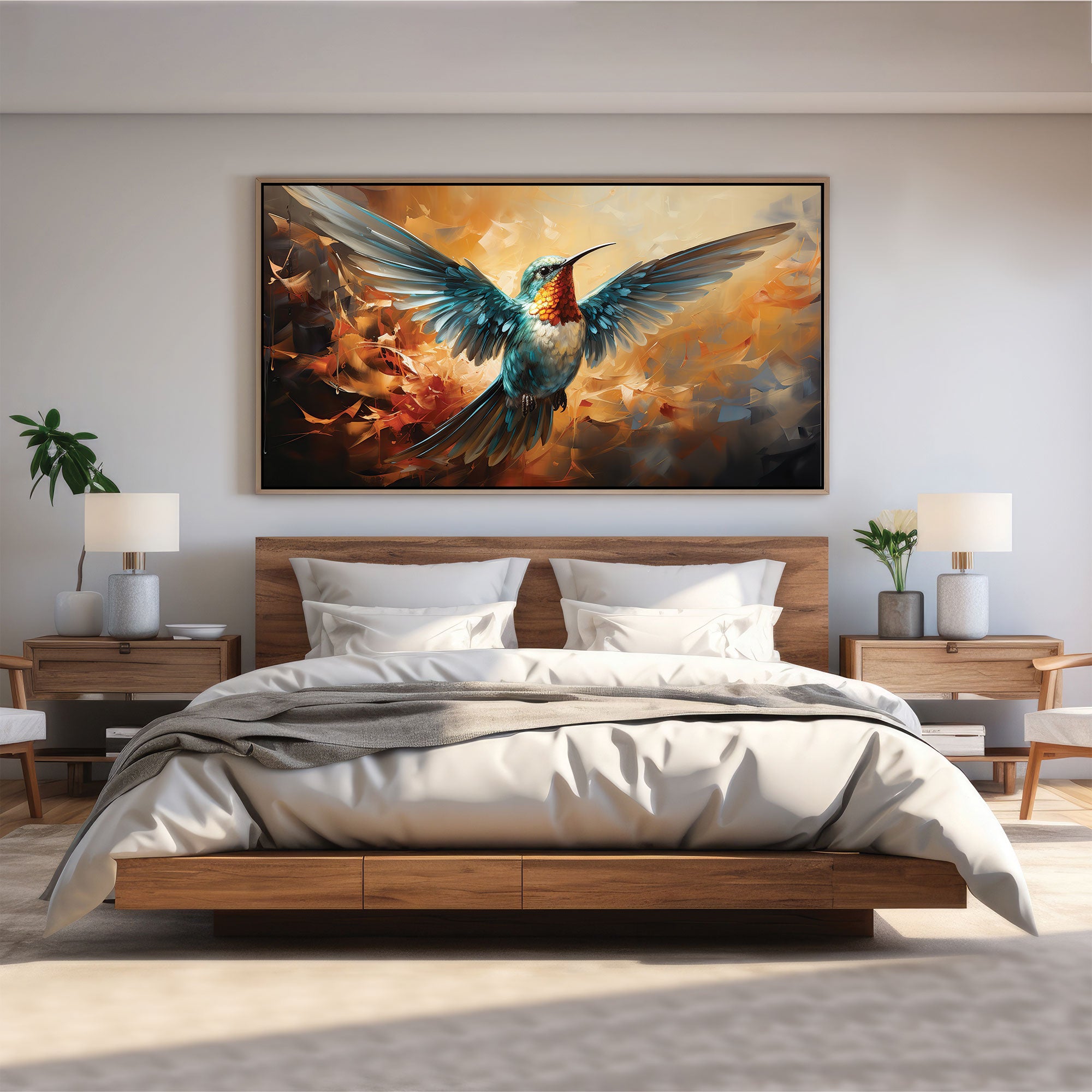 BirdAbstract Canvas painting with frame Big Size Wall Art for living room,Bedroom,Drawing room,Hotels