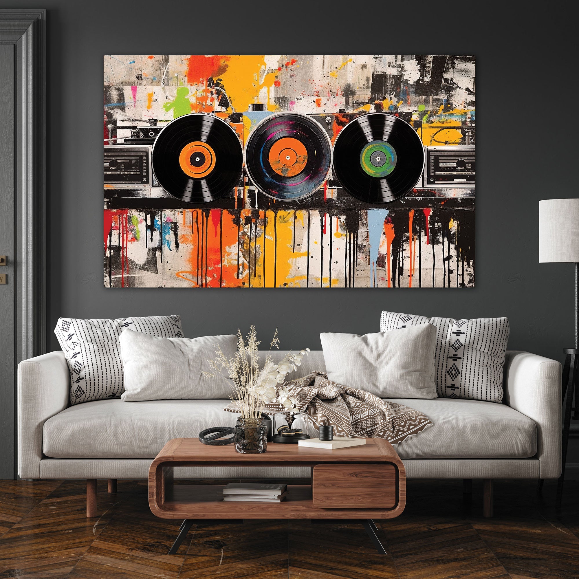 Music art Canvas painting with frame Big Size Wall Art for living room,Bedroom,Drawing room,Hotels