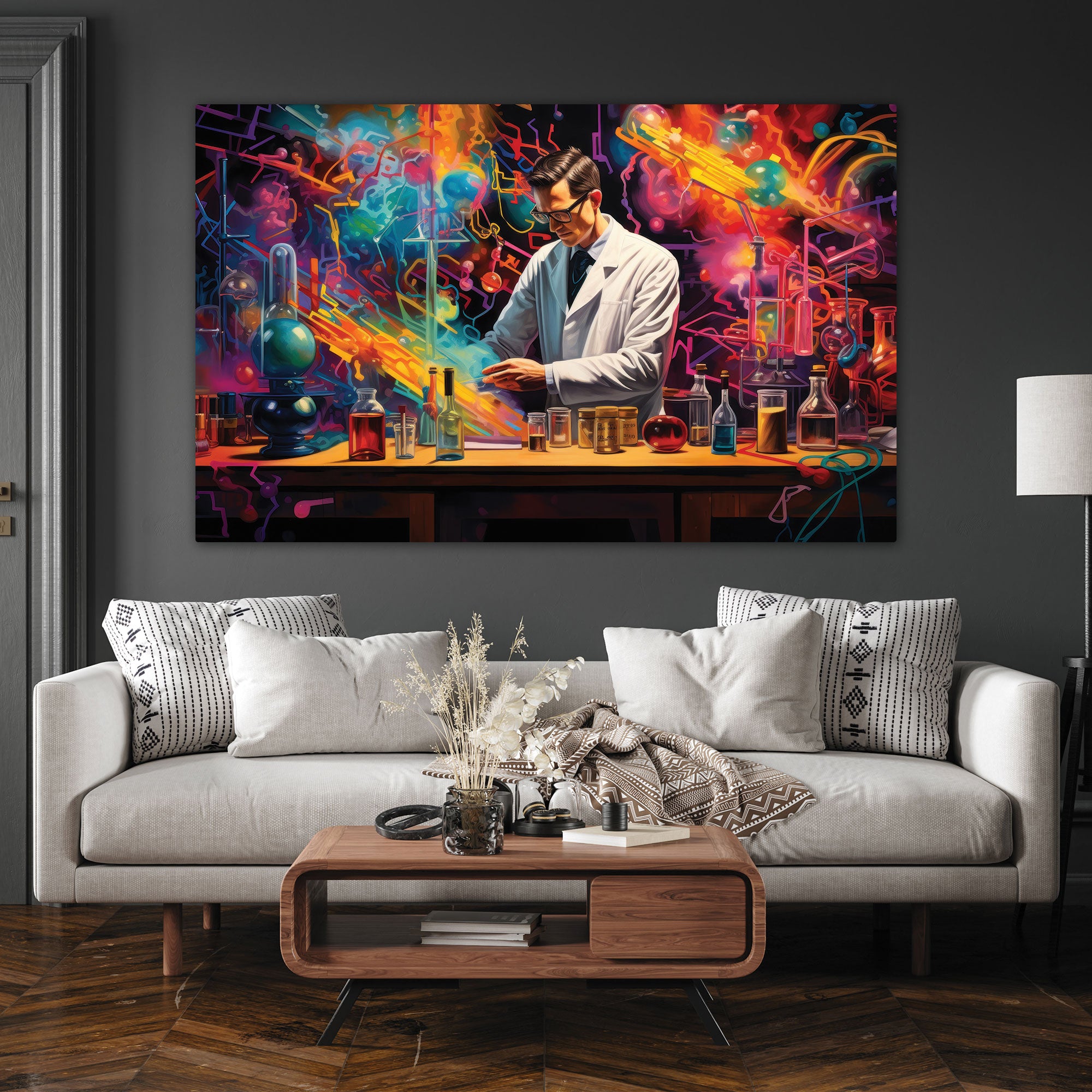 Doctor lab Canvas painting Big Size Wall Art for living room,Bedroom,Drawing room,Hotels