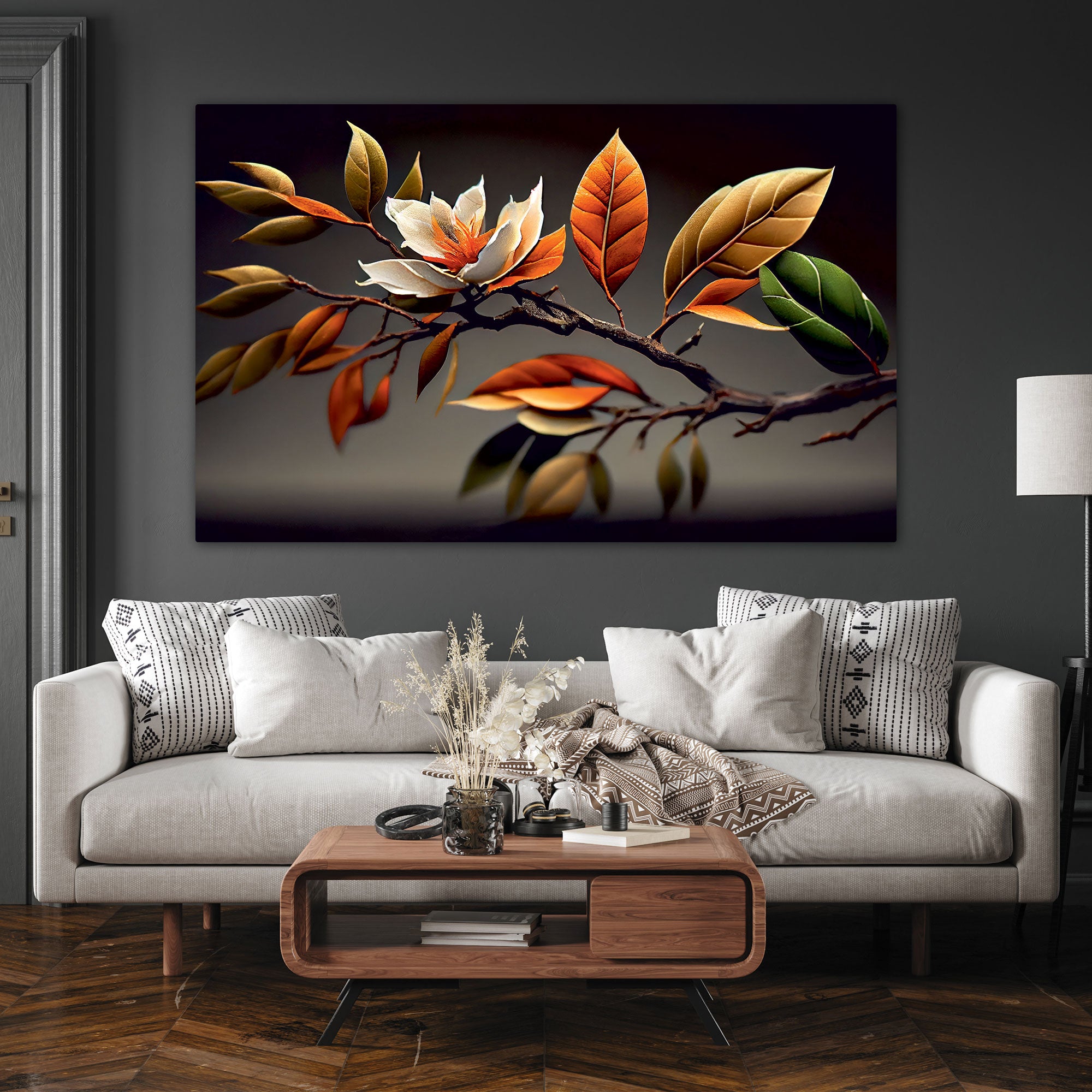 Flower Canvas painting with frame Big Size Wall Art for living room,Bedroom,Drawing room,Hotels