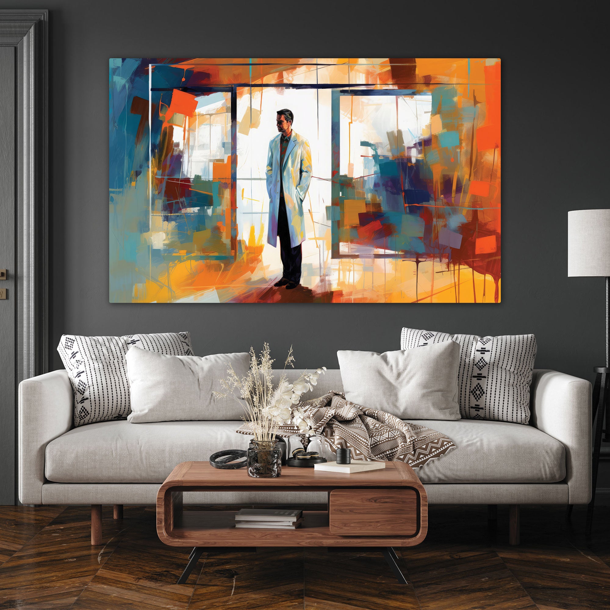 Doctor Canvas painting with frame Big Size Wall Art for living room,Bedroom,Drawing room,Hotels