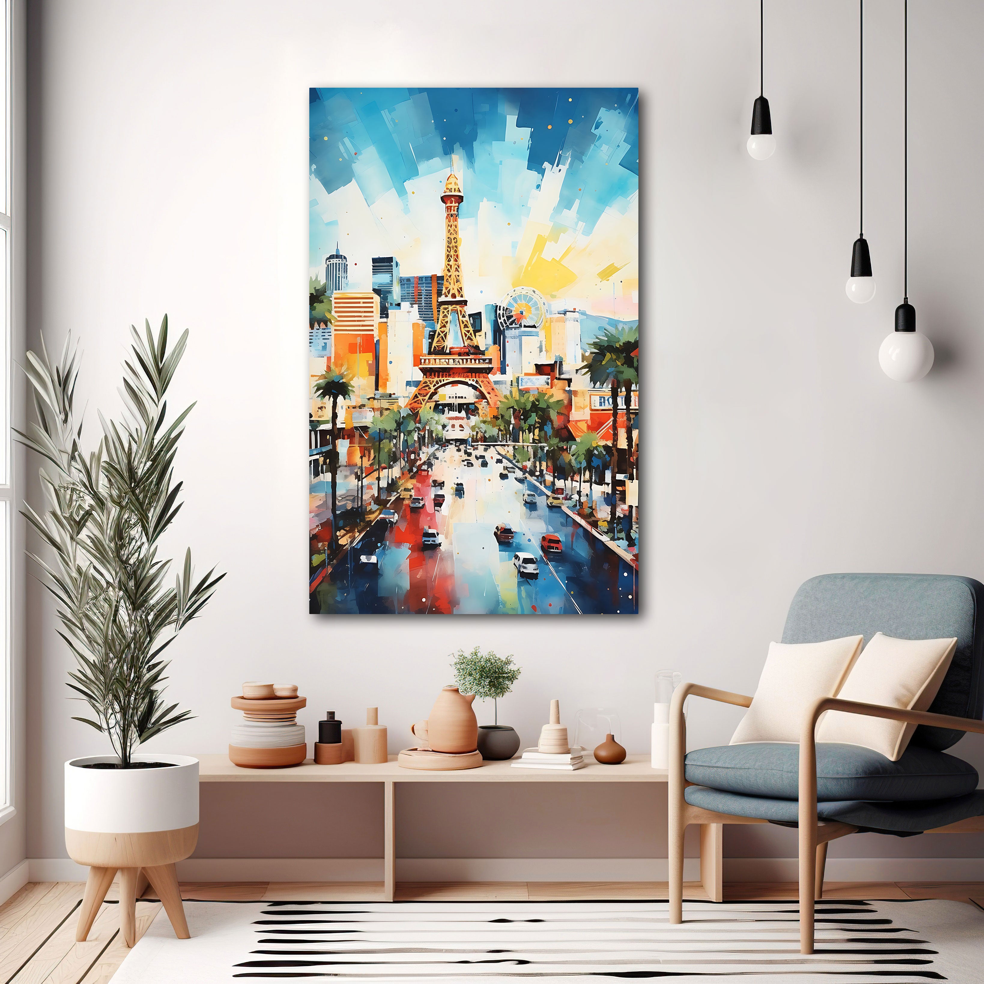 eiffel towerAbstract Canvas painting Big Size Wall Art for living room,Bedroom,Drawing room,Hotels