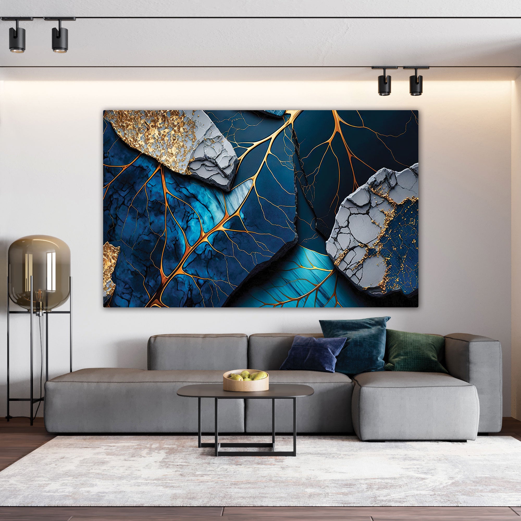 Marbal finish leafs Canvas painting with frame Big Size Wall Art for living room,Bedroom,Drawing room,Hotels