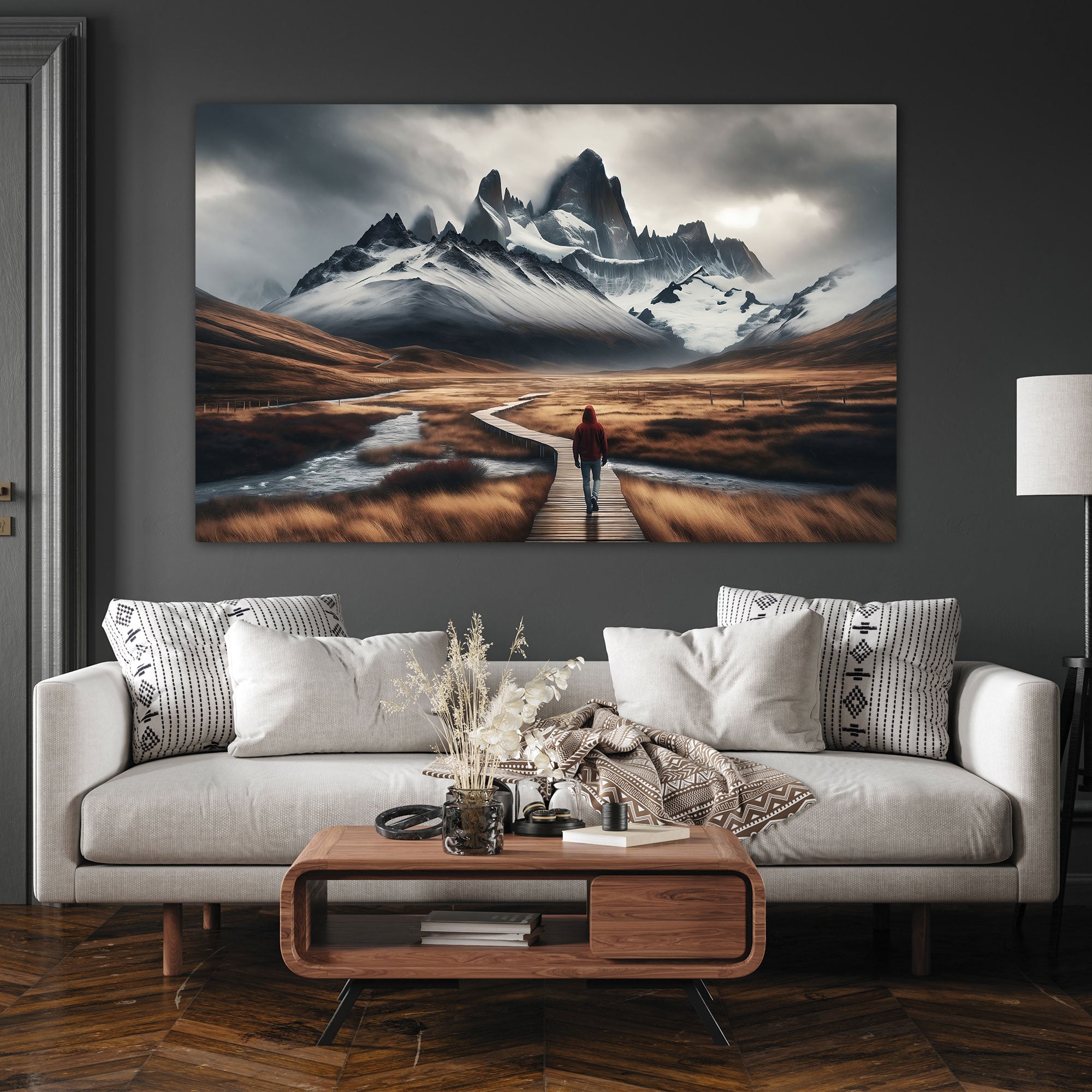 Abstract Canvas painting with frame Big Size Wall Art for living room,Bedroom,Drawing room,Hotels