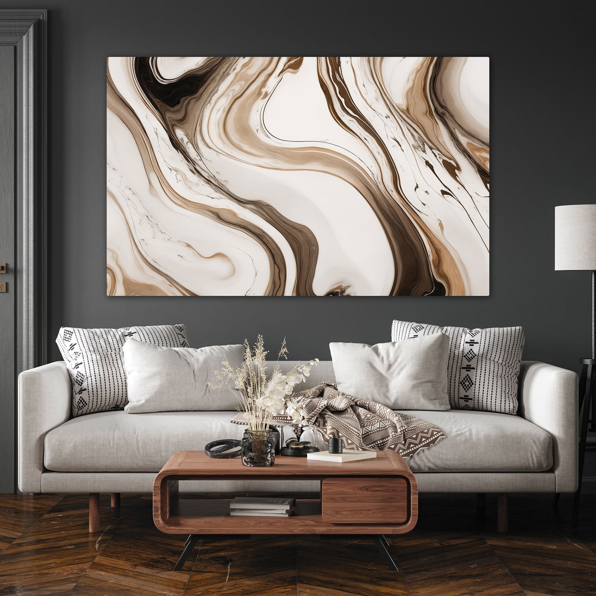 MarbleAbstract Canvas painting with frame Big Size Wall Art for living room,Bedroom,Drawing room,Hotels