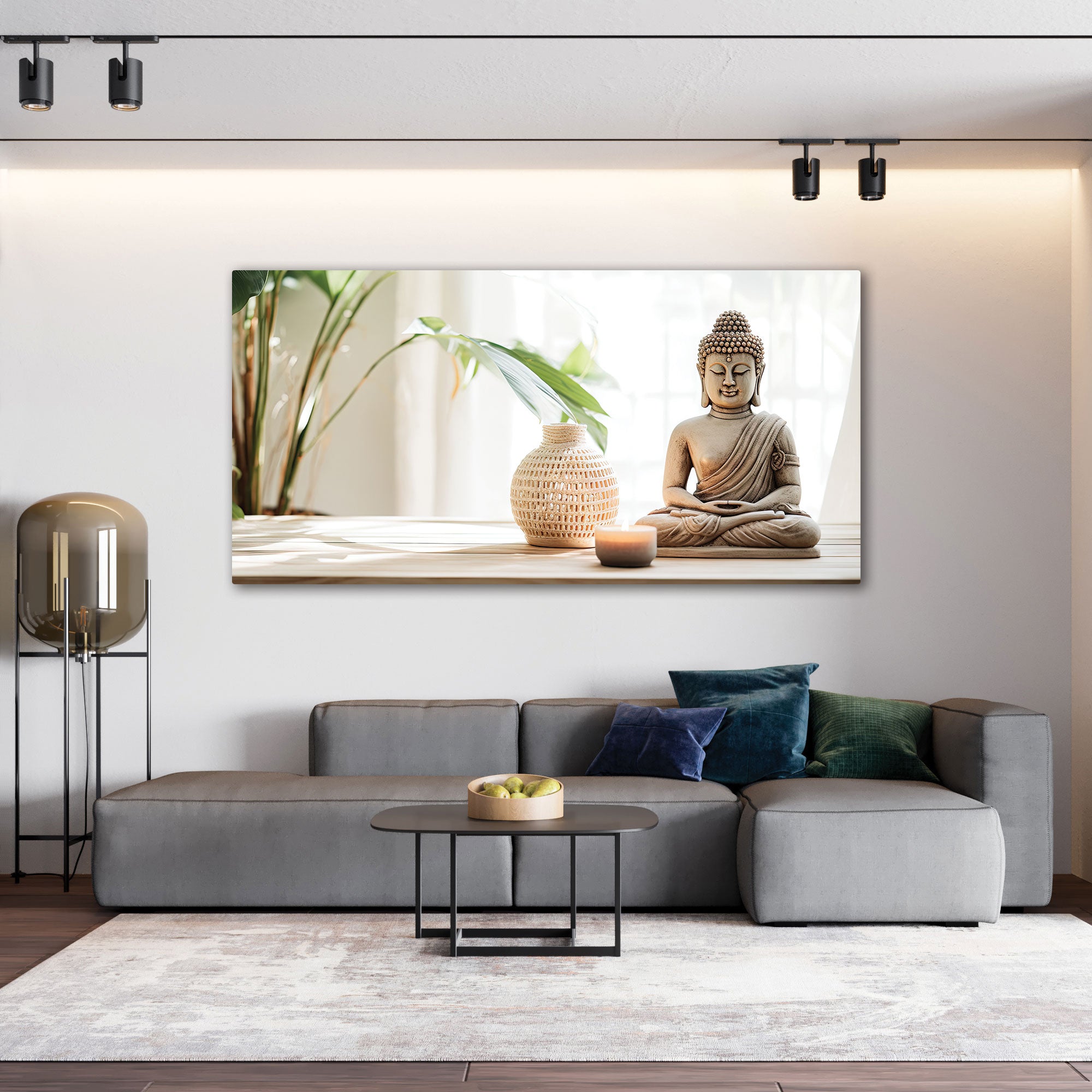 Budhhism meditation Canvas painting with frame Big Size Wall Art for living room,Bedroom,Drawing room,Hotels