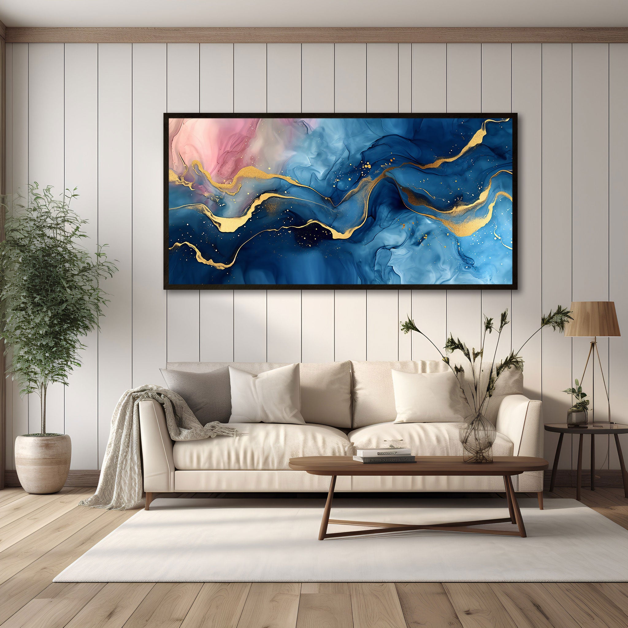 MarbleAbstract Canvas painting with frame Big Size Wall Art for living room,Bedroom,Drawing room,Hotels