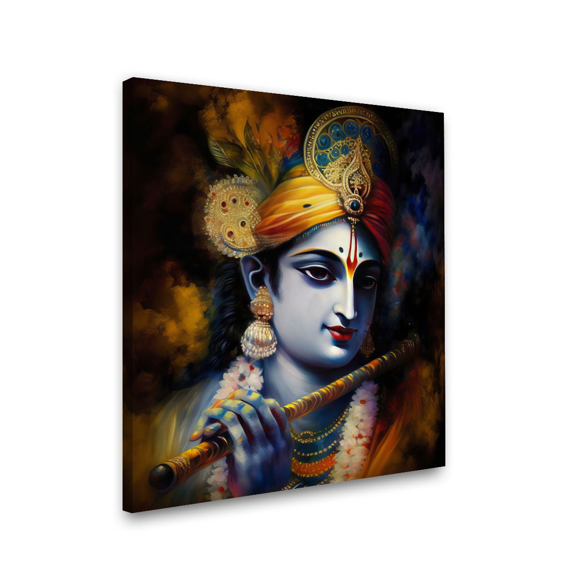Krishna painting with frame Big Size Wall Art for living room,Bedroom,Drawing room,Hotels
