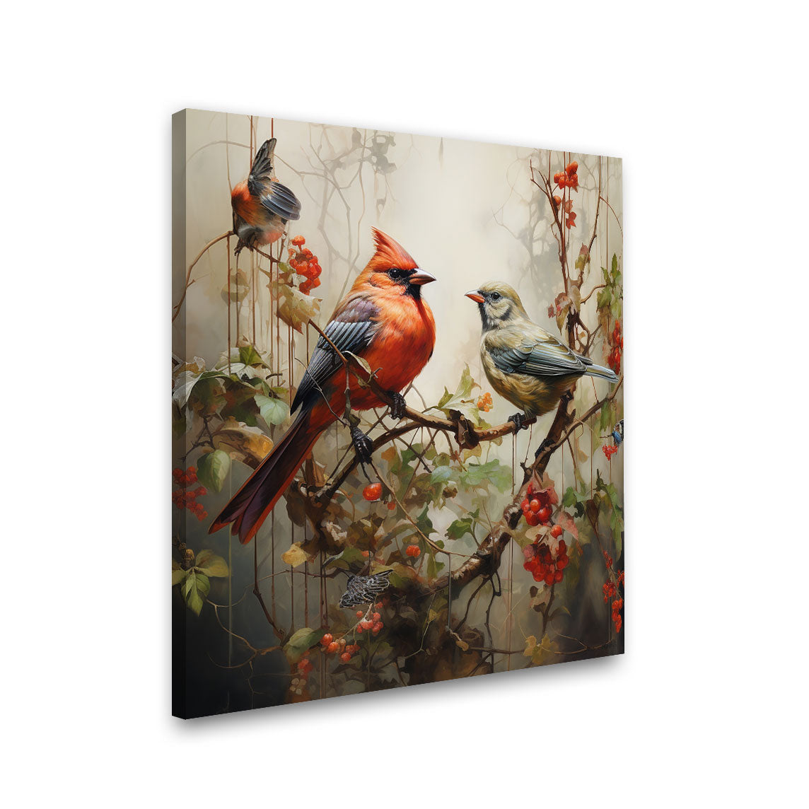 Multicolor Bird painting with frame Big Size Wall Art for living room,Bedroom,Drawing room,Hotels