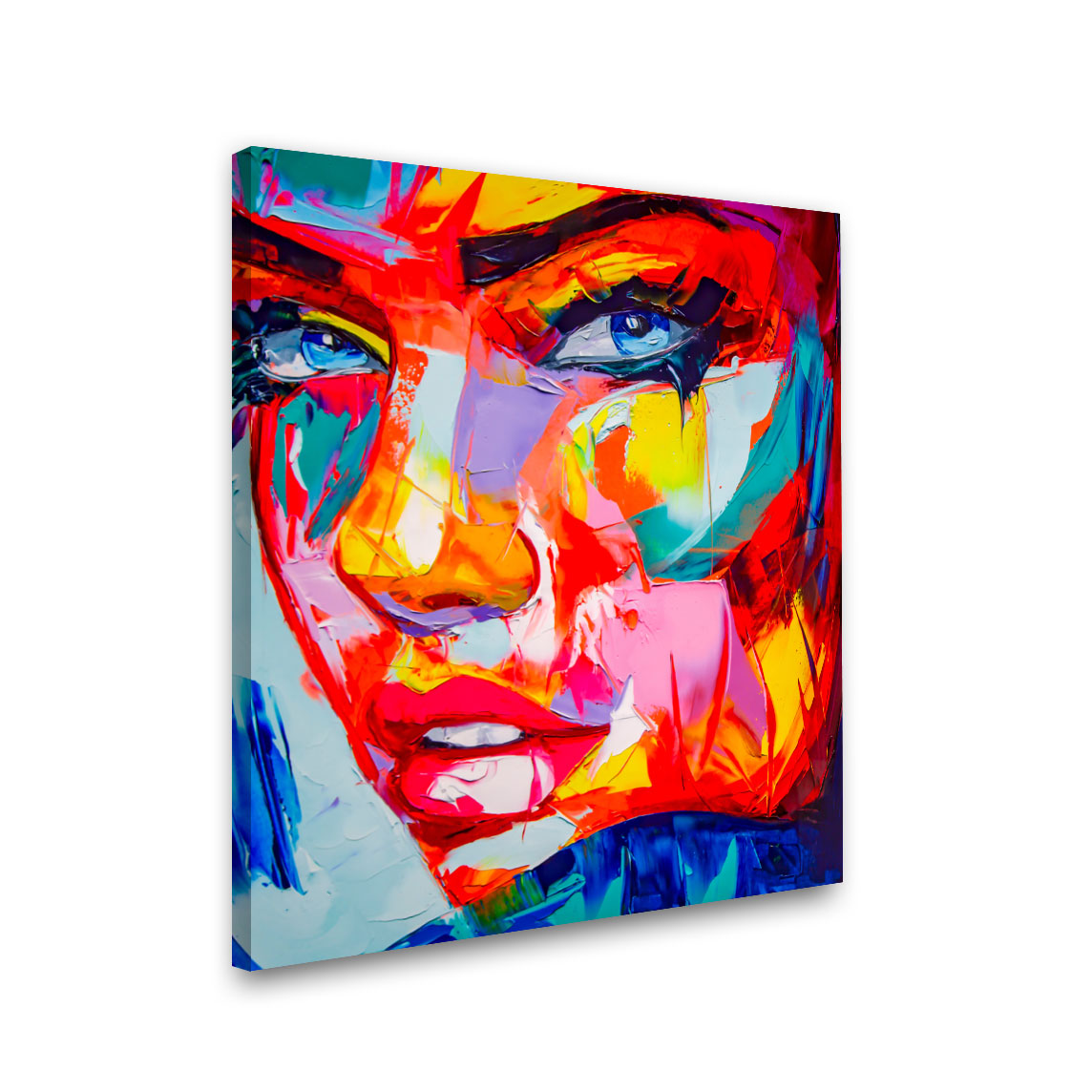 Modern woman face painting with frame Big Size Wall Art for living room,Bedroom,Drawing room,Hotels